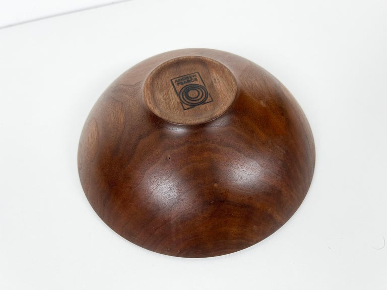 Andrew Pearce Walnut Champlain Serving Bowl For Sale at 1stDibs