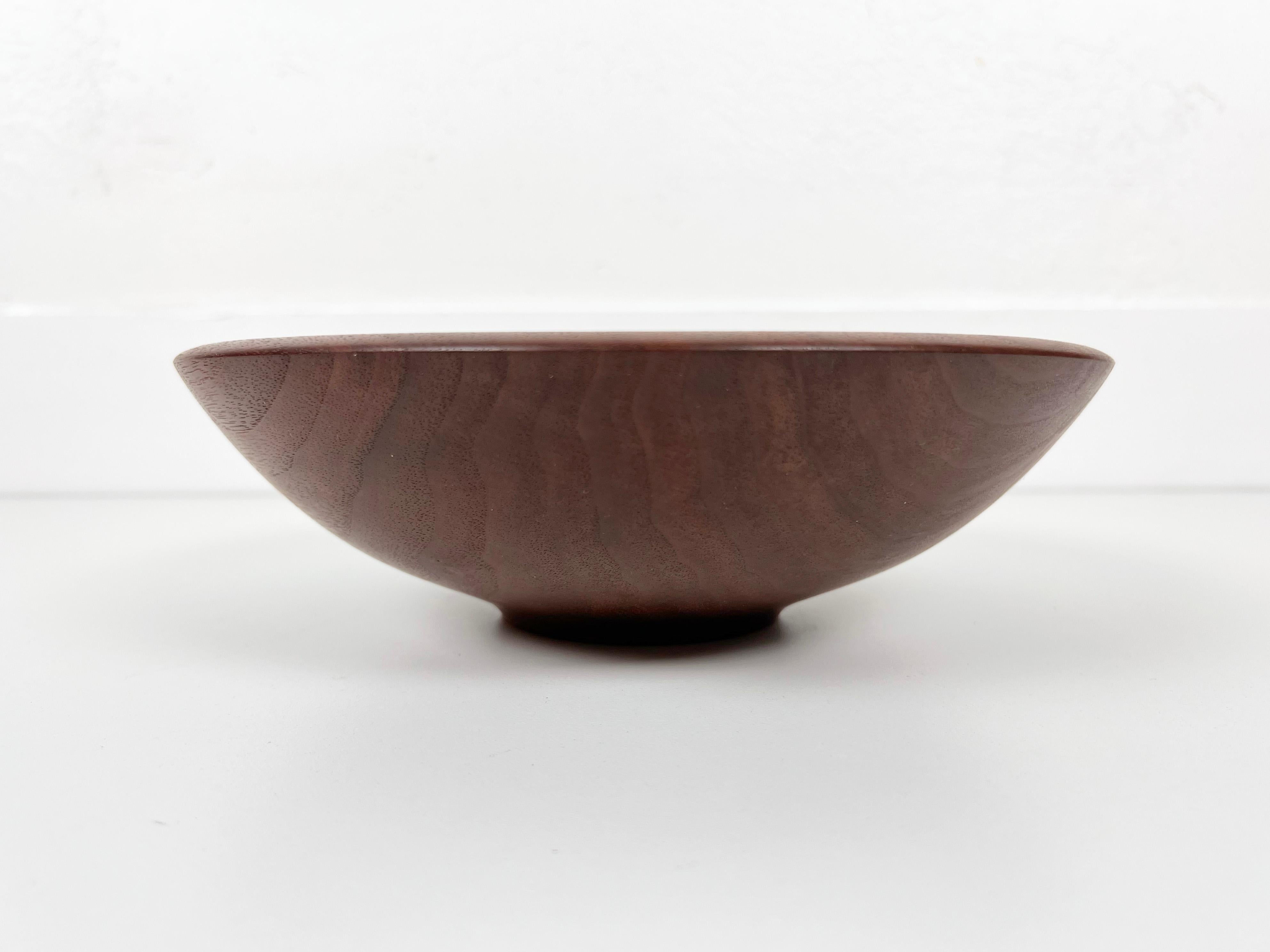 Andrew Pearce Walnut Champlain Serving Bowl For Sale 1