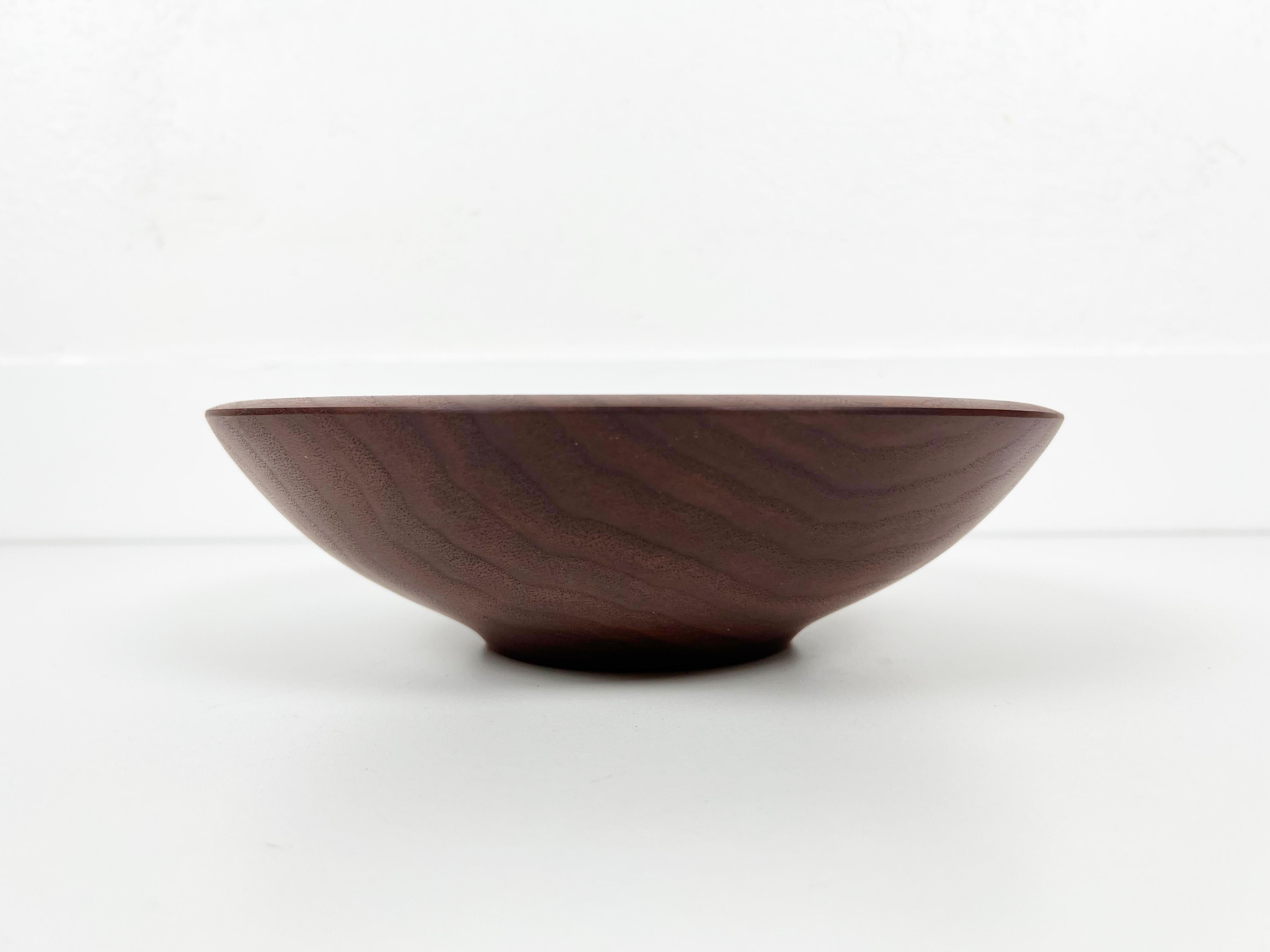 Andrew Pearce Walnut Champlain Serving Bowl For Sale 1