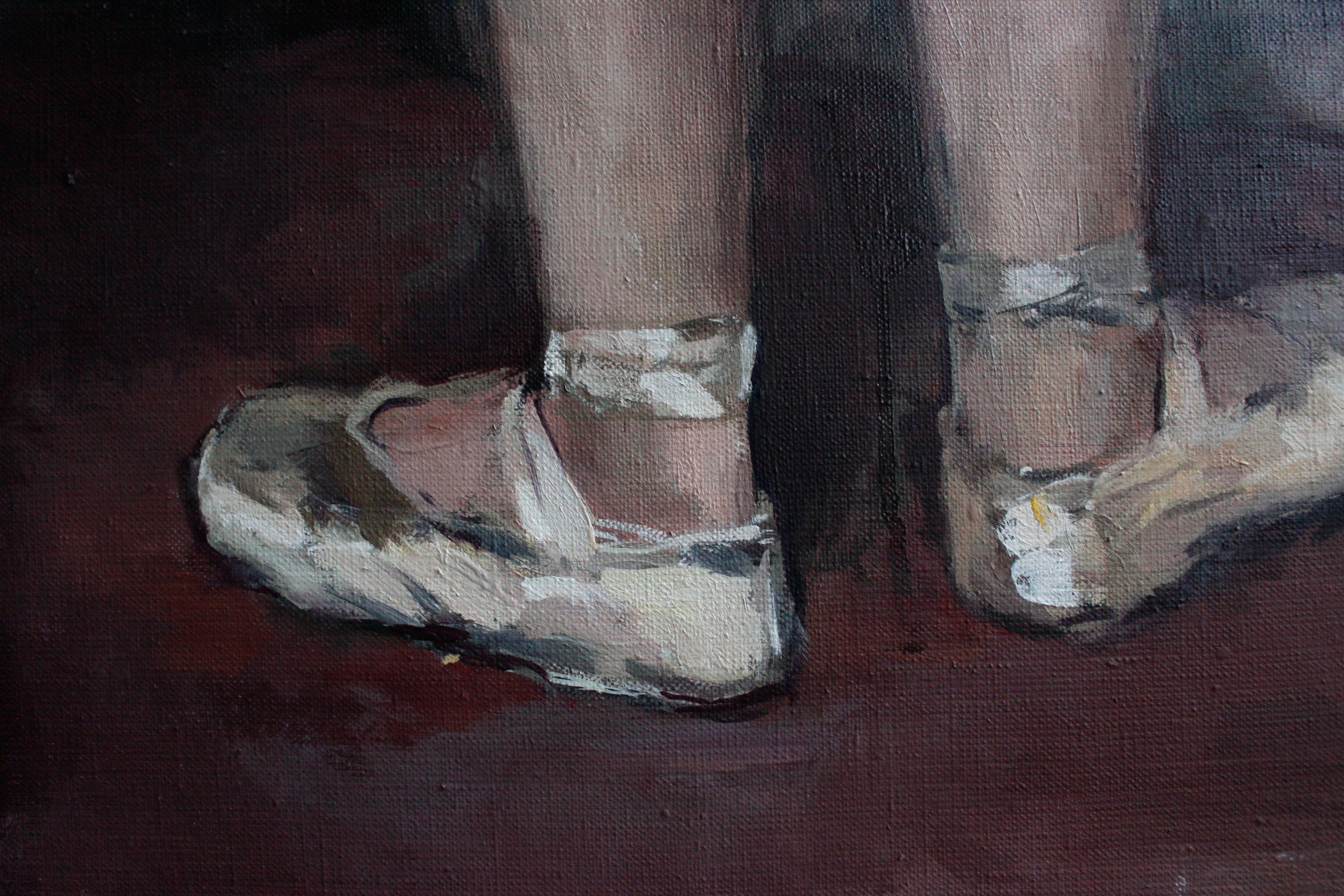 Ballerinas in blauen Tutus - 21. Jahrhundert Zeitgenössischer Realismus Ölgemälde (Impressionismus), Painting, von Andrew Piankovski