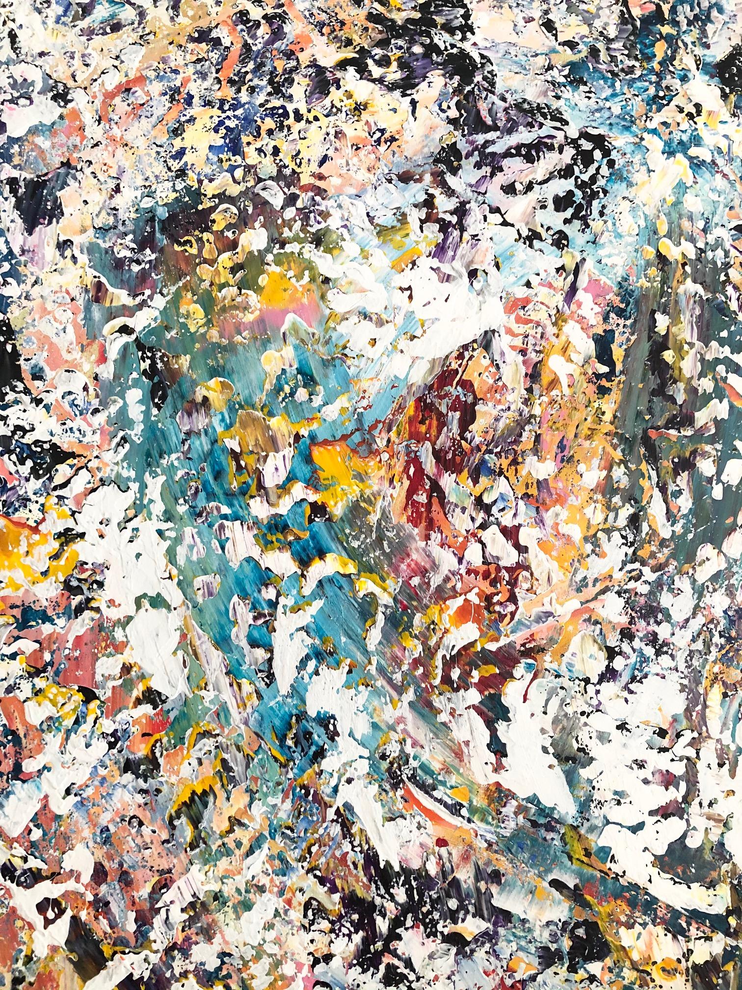 Peint à la main Andrew Plum Nebula Peinture abstraite contemporaine, 2009 en vente