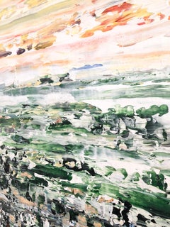 Andrew Plum Spring’s Slowly Returning Contemporary Abstract Painting, 2018