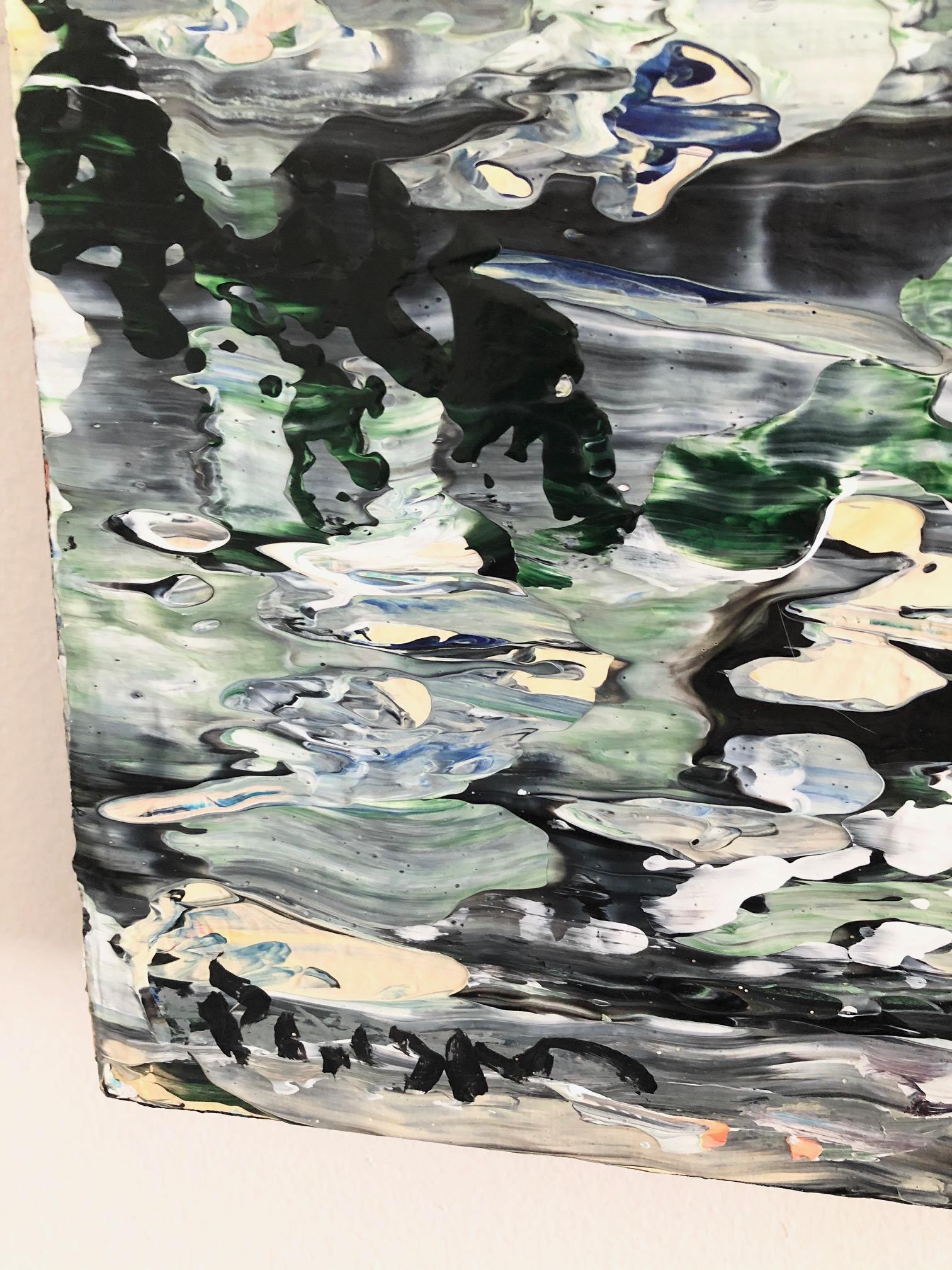 Andrew Plum Springs, langsam zurückkehrende zeitgenössische abstrakte Malerei, 2018 (Kanadisch) im Angebot