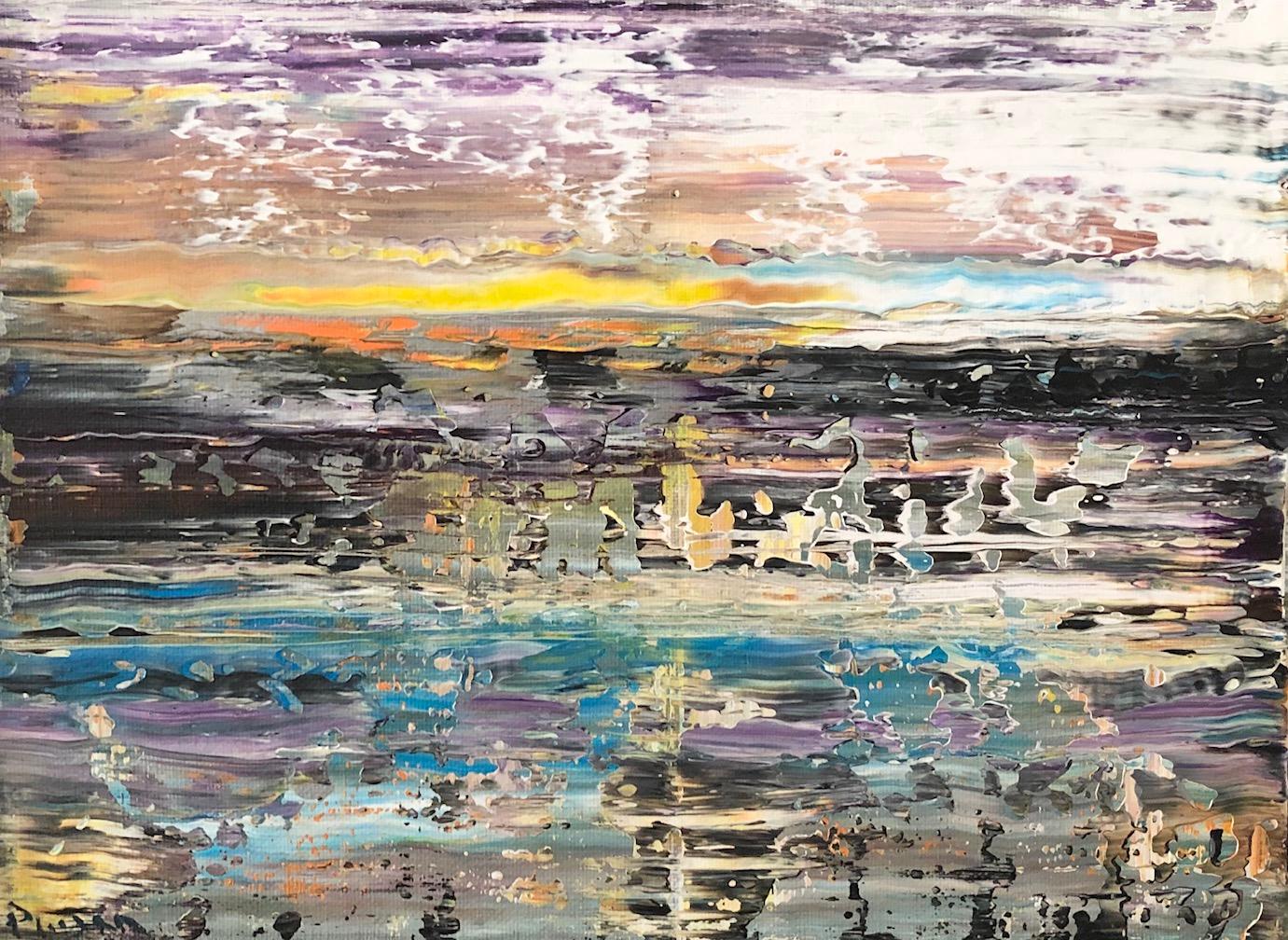 XXIe siècle et contemporain Andrew Plum Venus Sunrise Peinture abstraite contemporaine, 2020 en vente