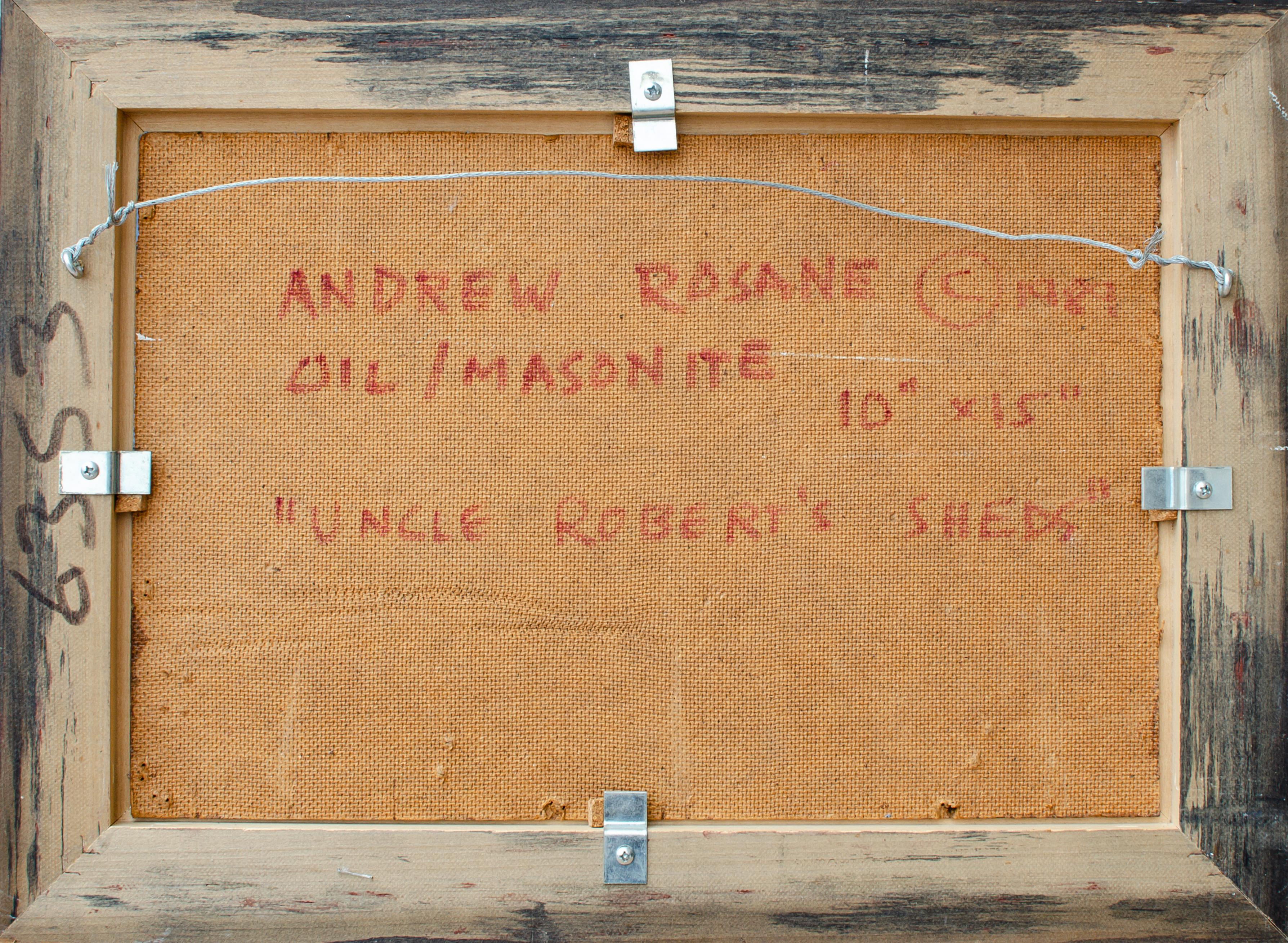 Schönes impressionistisches Gemälde „Uncle Robert's Shed“ von Andrew Rosane im Angebot 4