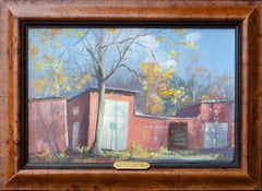 Schönes impressionistisches Gemälde „Uncle Robert's Shed“ von Andrew Rosane