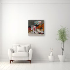 Homage to David Bowie - original celebrity realist still life portrait oil human