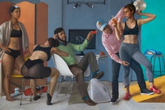 Motion Capture Studio 9, Scene Depicting Female Dancers, Male Computer Techs