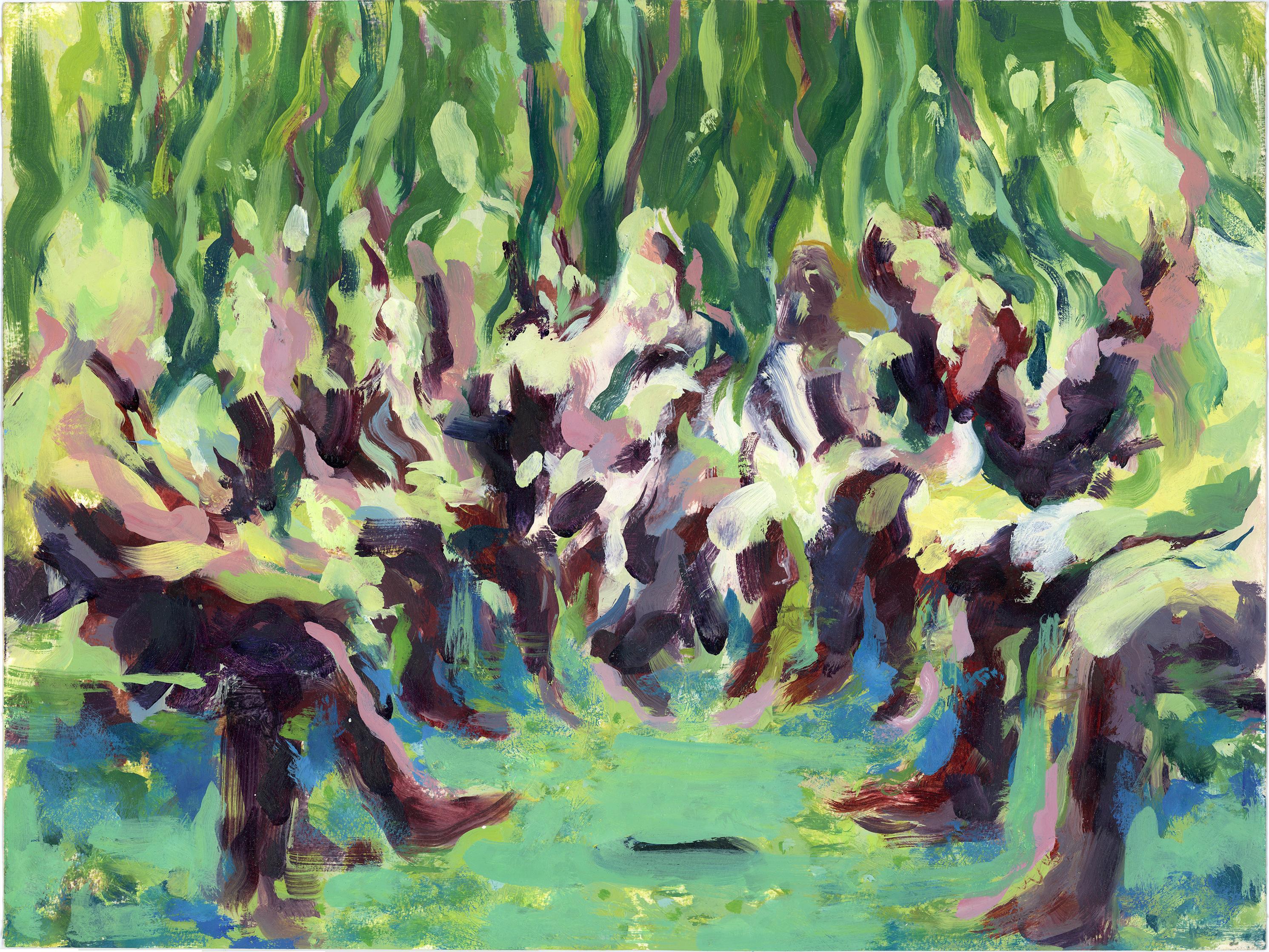 Andrew Scheglov Figurative Painting - Clearing Revisited (study)