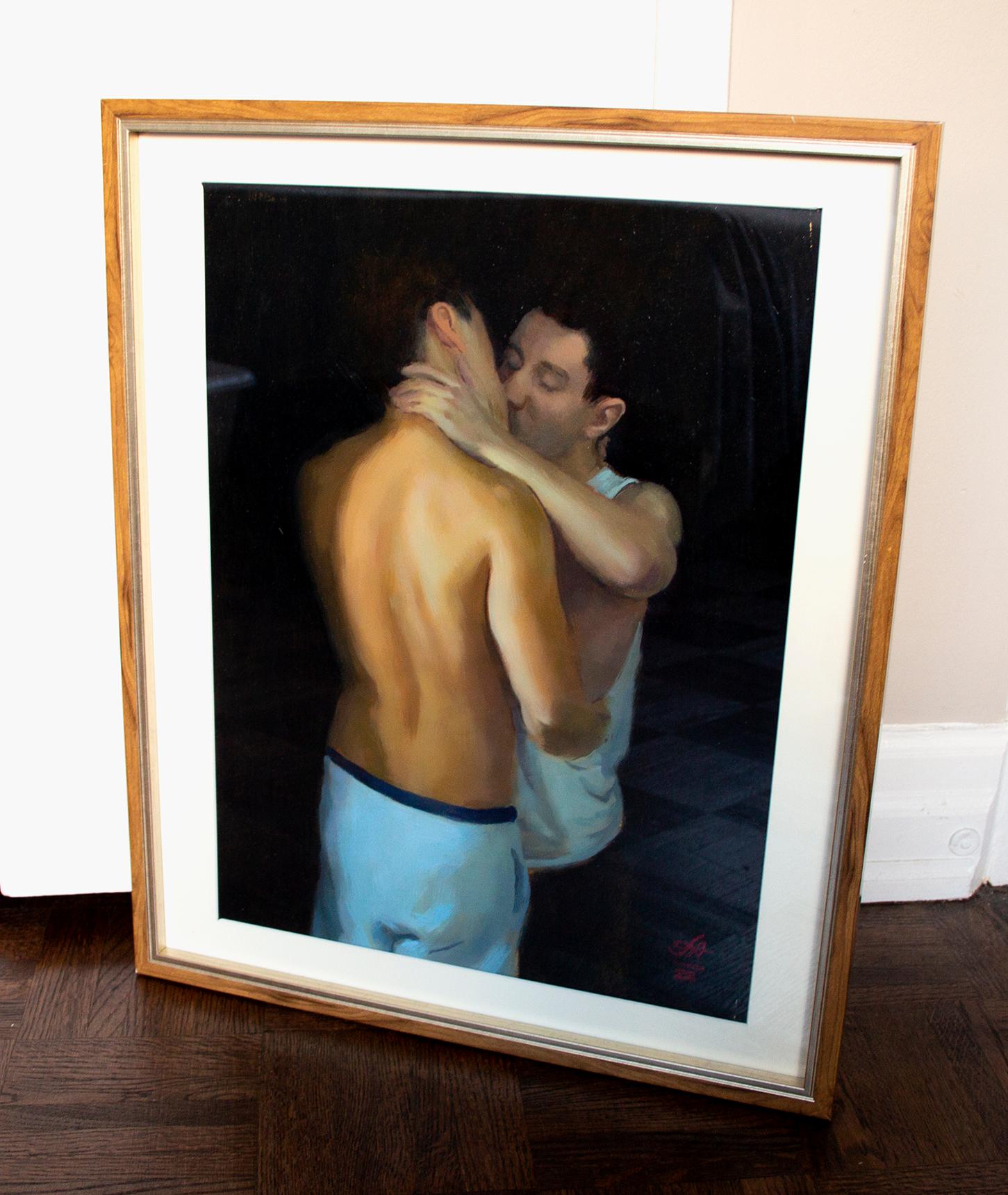 Kiss II - Painting by Andrew Scheglov