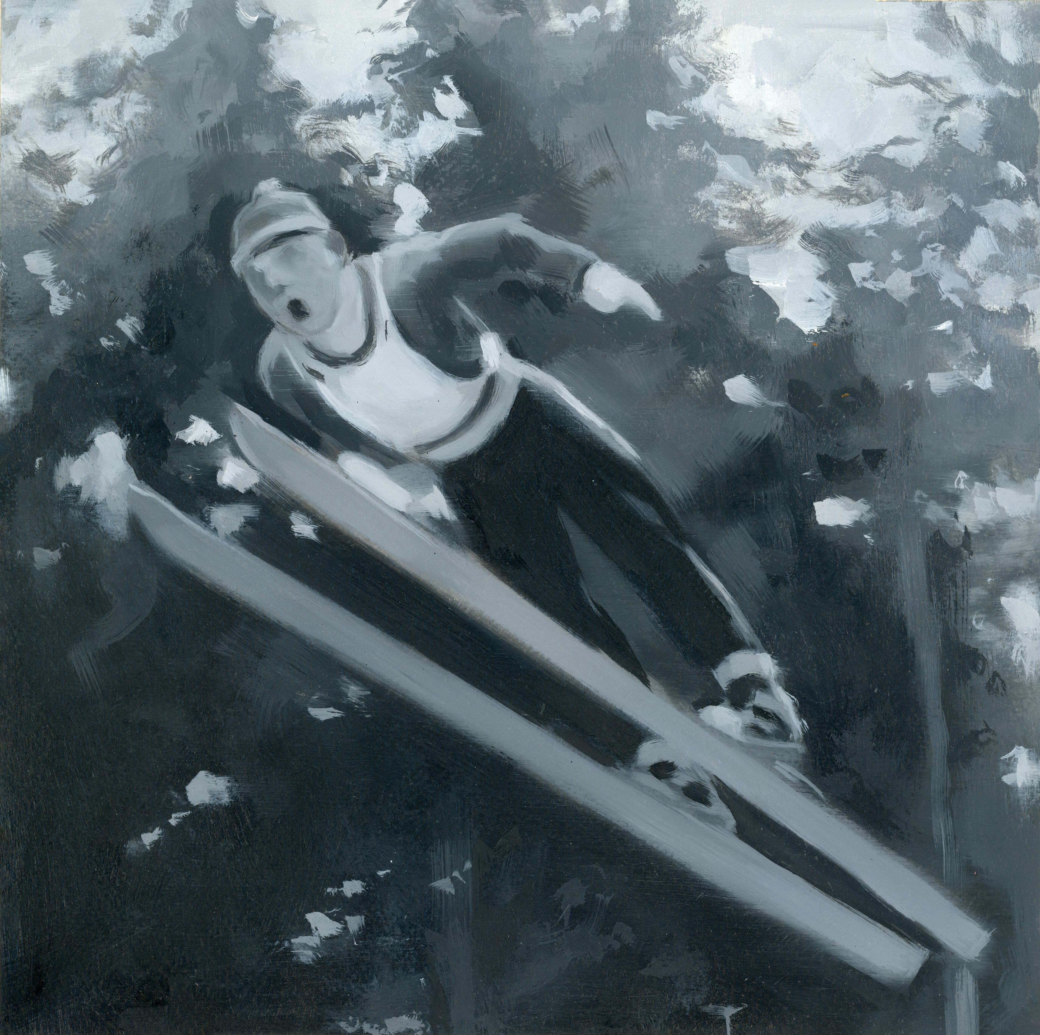 Andrew Scheglov Figurative Painting - Leap II