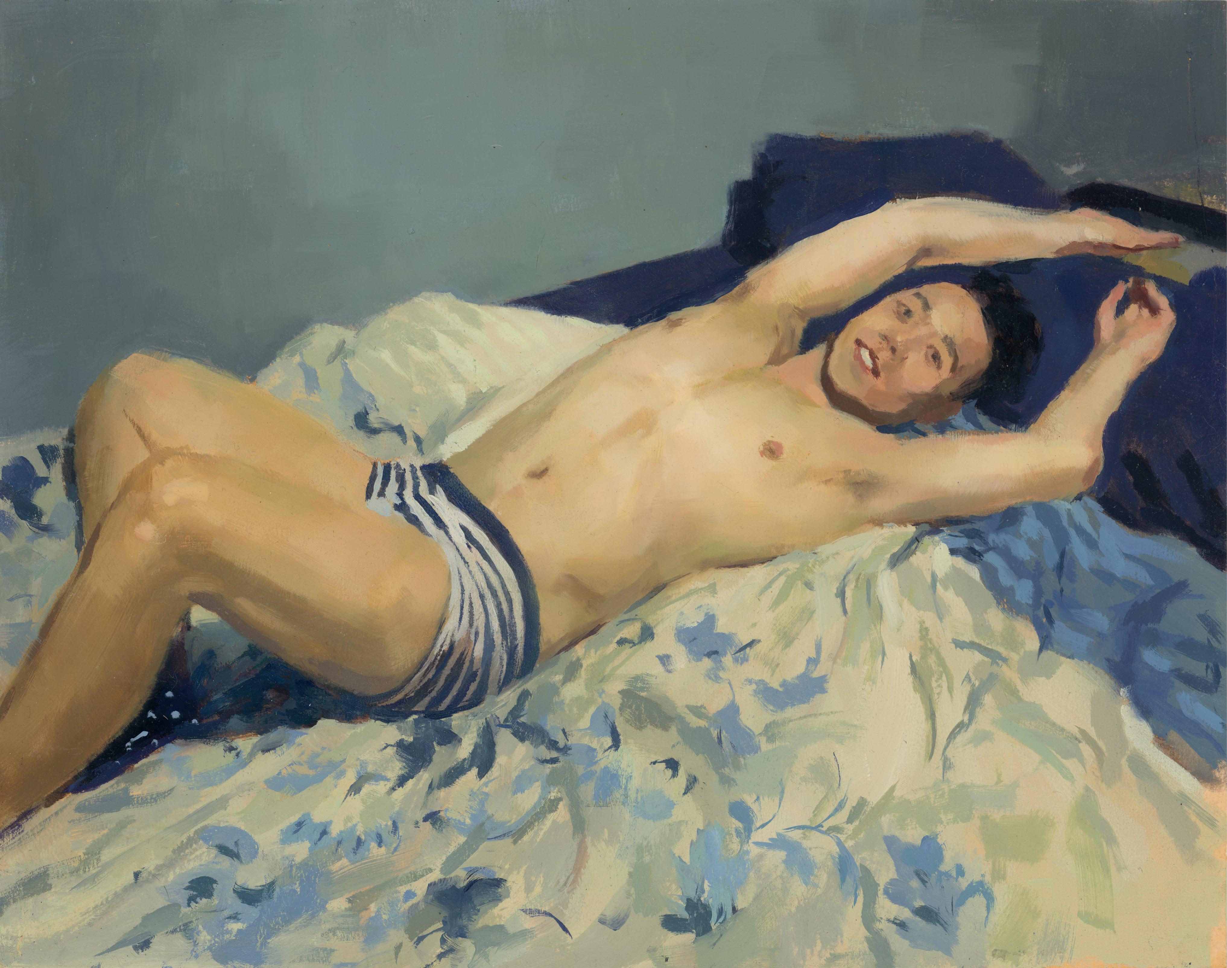Andrew Scheglov Nude Painting - Pan III