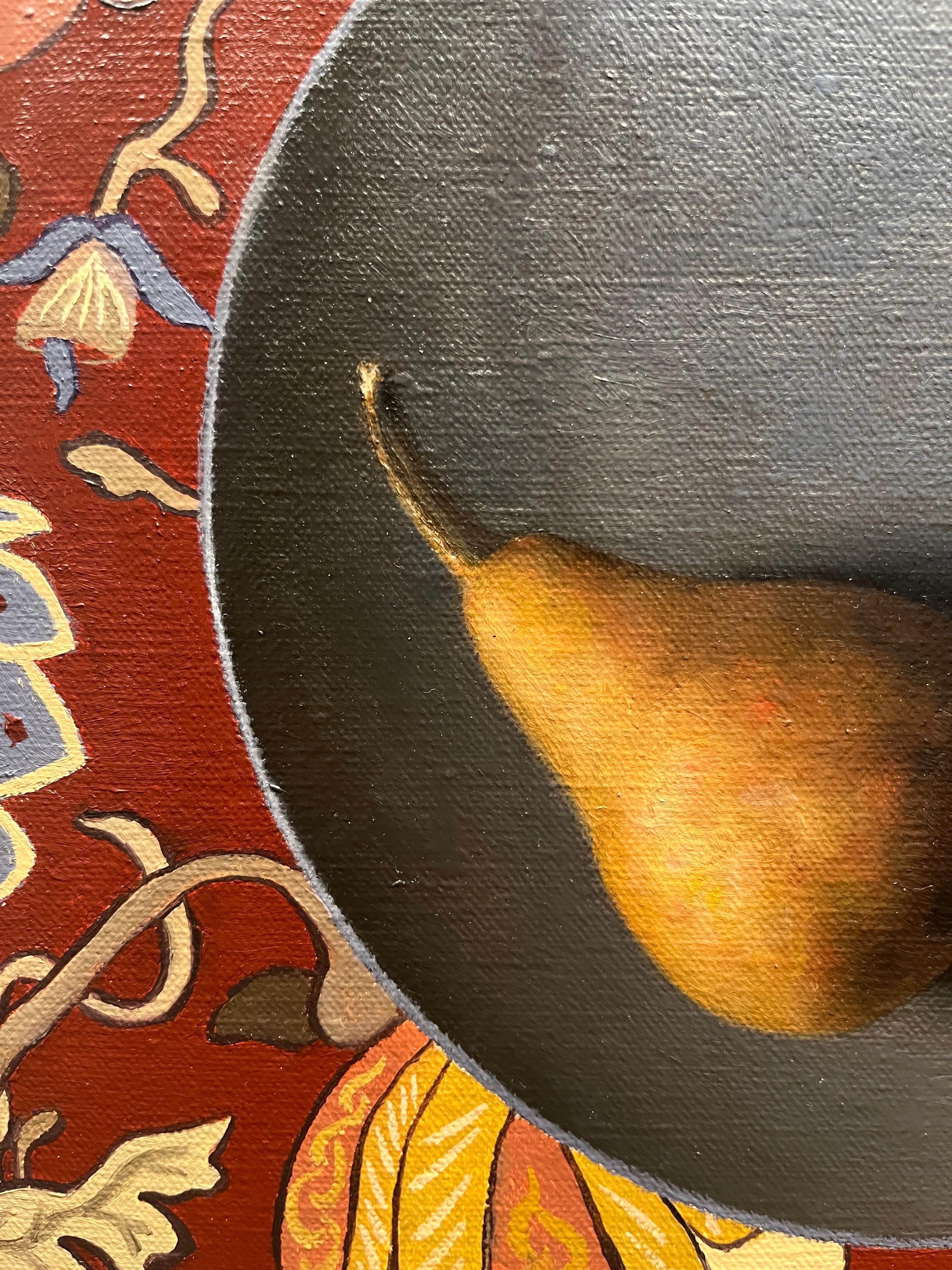 One Pear I - Painting by Andrew Sjodin