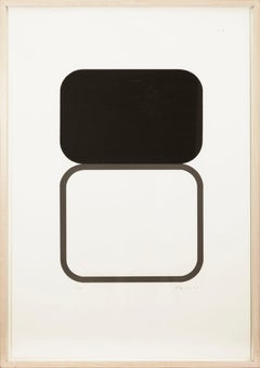 Andrew Spence Untitled TV Signed Contemporary Woodcut & Linocut on Paper 1991