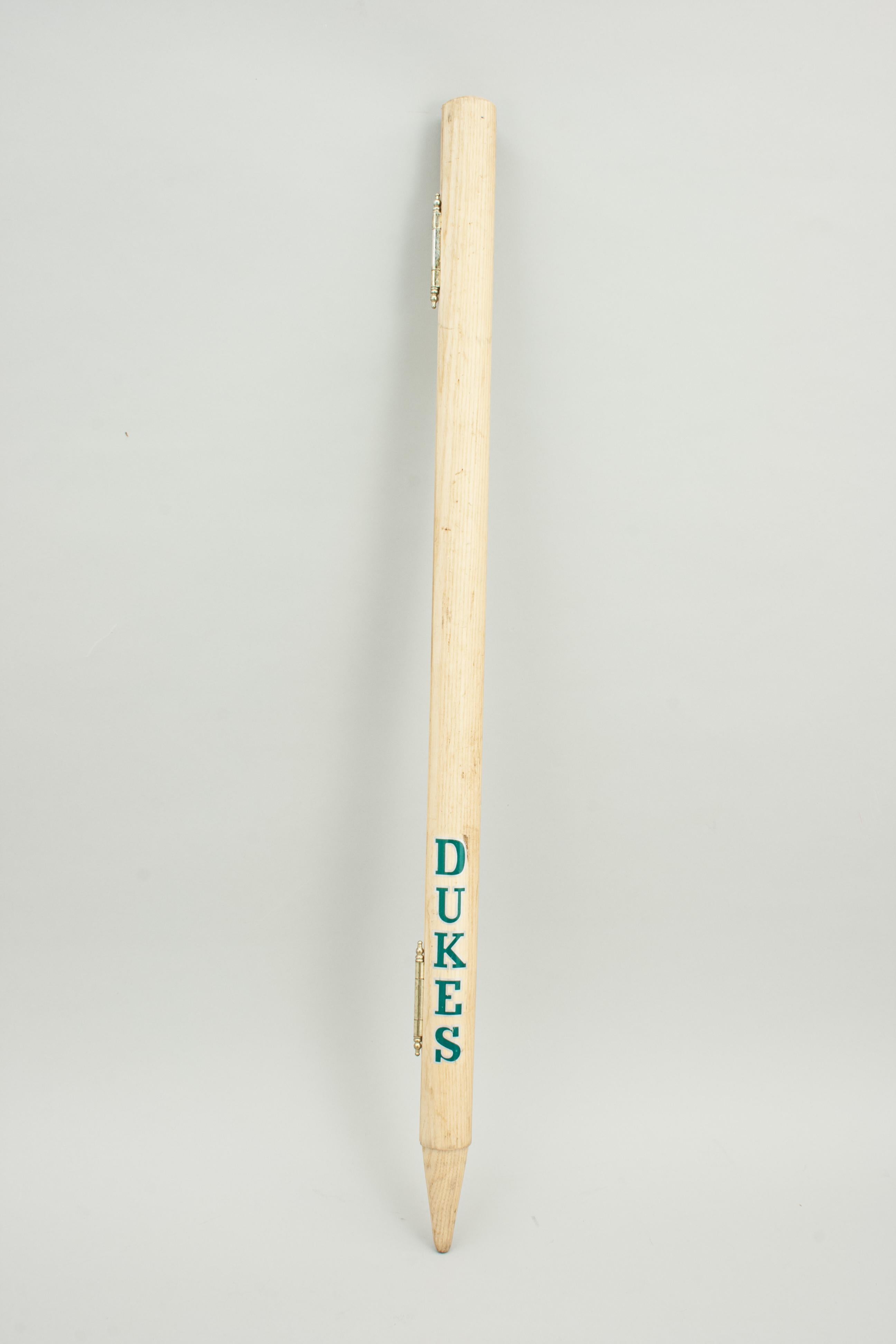 Andrew Strauss Signed Dukes Cricket Stump  In Good Condition For Sale In Oxfordshire, GB
