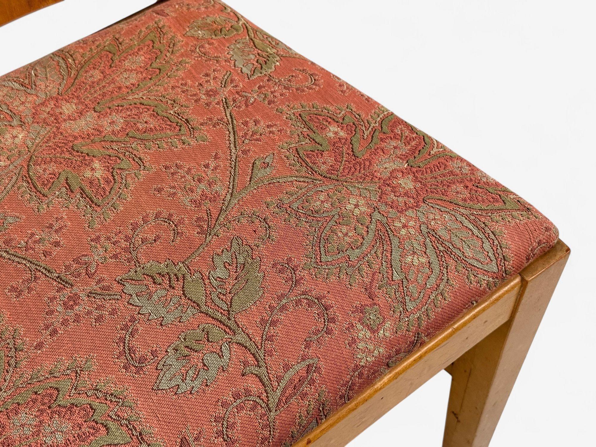 Andrew Szoeke, Satinholz, Eiche, Schreibtisch und Stuhl, USA, 1950er Jahre im Angebot 8