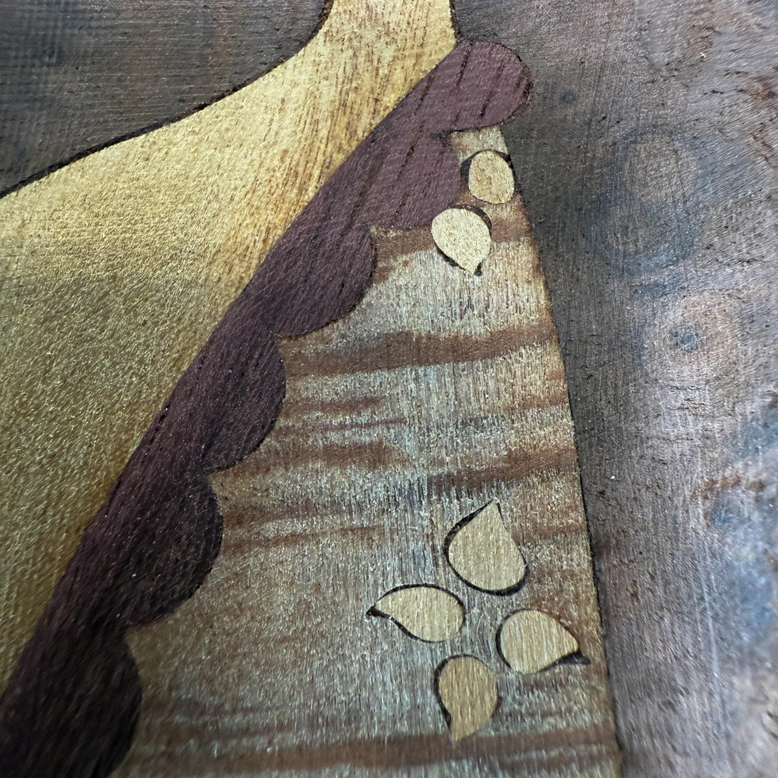 Andrew Szoeke Veneer Marquetry Couples Dancing Mid Century Modern For Sale 3