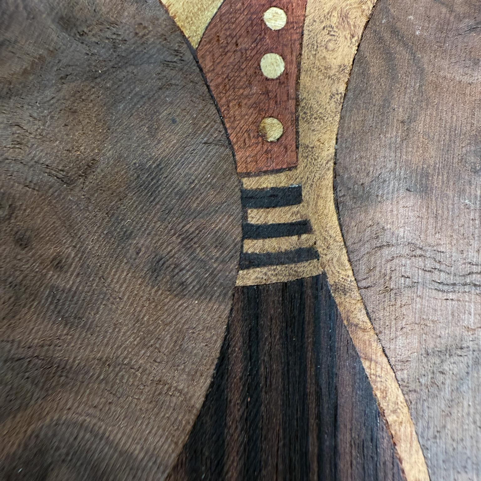 Andrew Szoeke Veneer Marquetry Couples Dancing Mid Century Modern For Sale 4