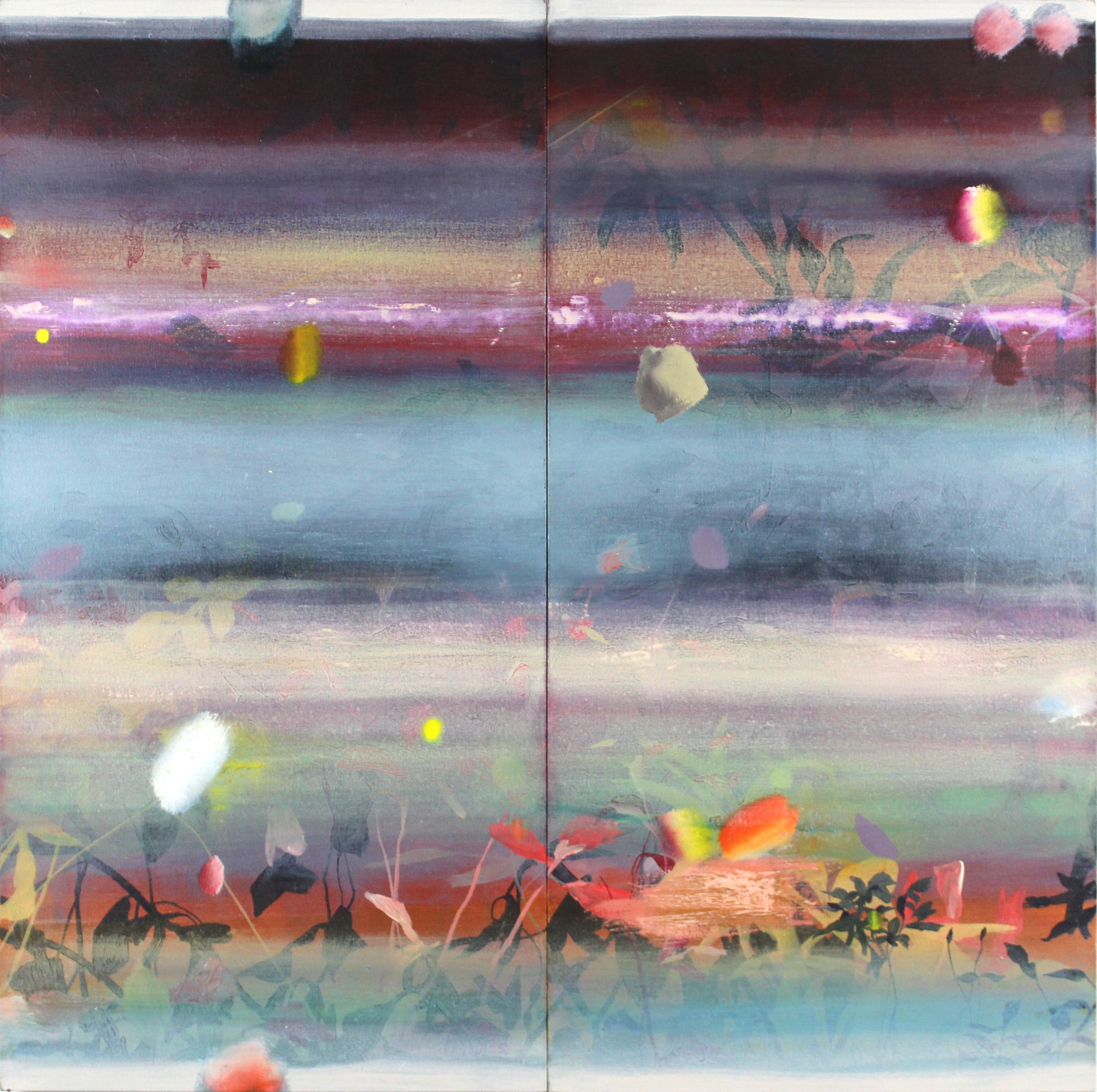 Abstract Painting di Andrew Taylor - Esterno: Sera 12 (dittico)