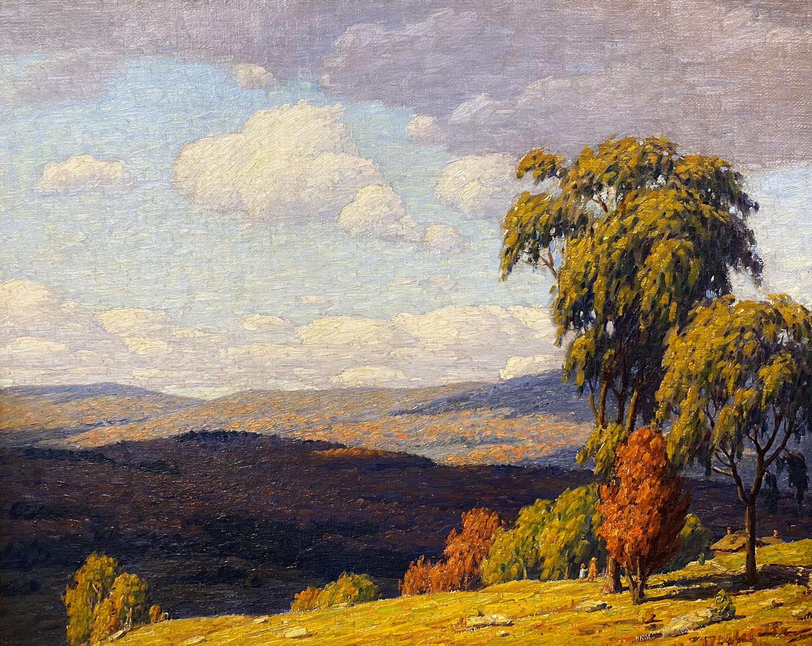 Autumn Landscape - Painting by Andrew Thomas Schwartz