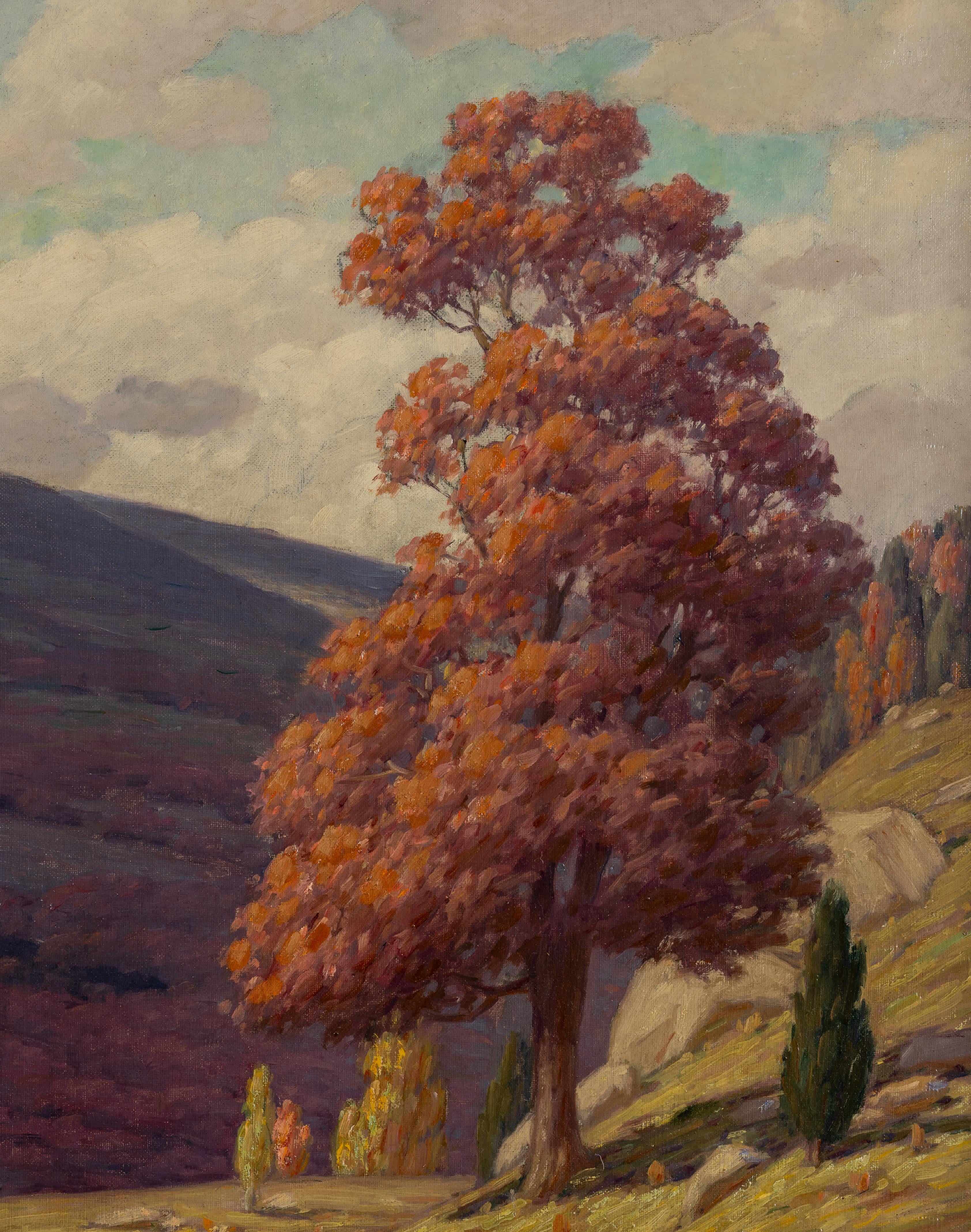 Montañas Blue Ridge, Virginia - Painting Impresionista de Andrew Thomas Schwartz