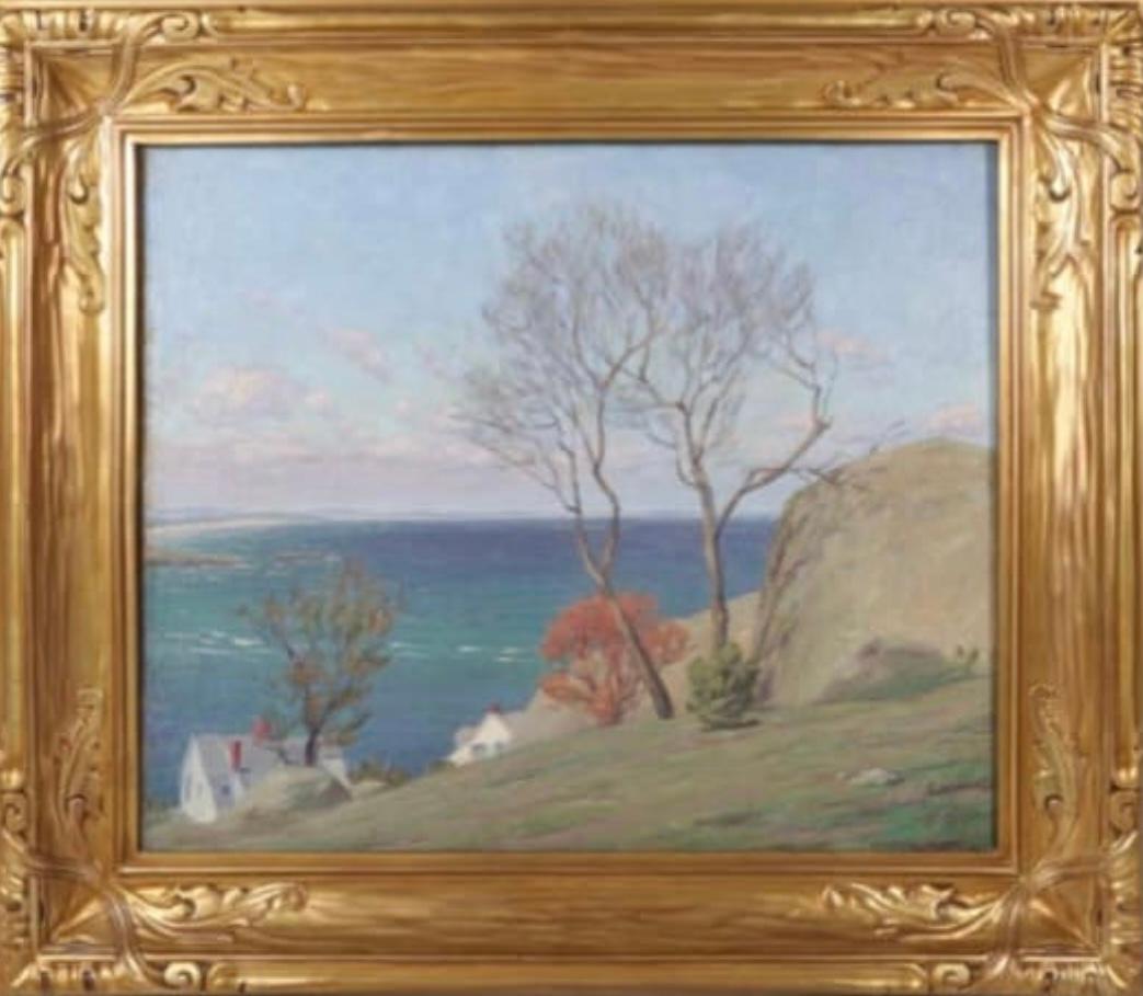 Küstenszene – Painting von Andrew Thomas Schwartz