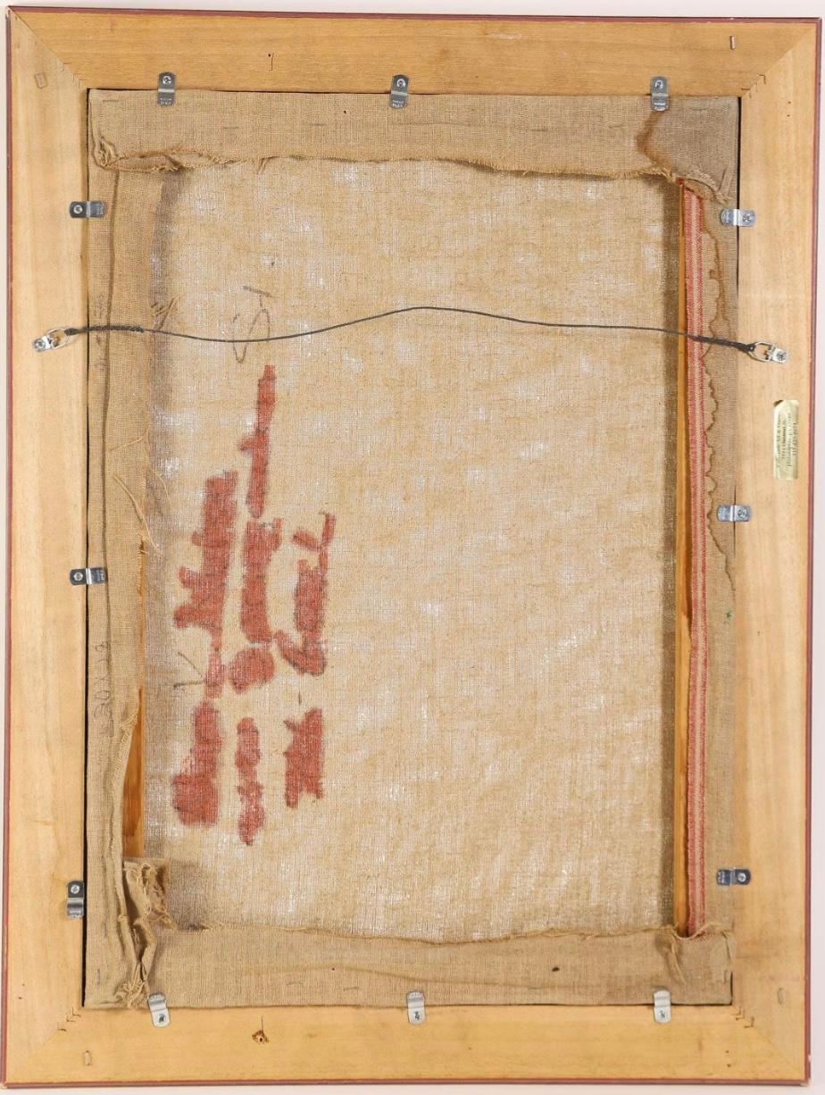 Olio originale su tela in buone condizioni. Misure
Dimensioni dell'immagine: 19 1/2 per 27 1/2 pollici, totale 25 