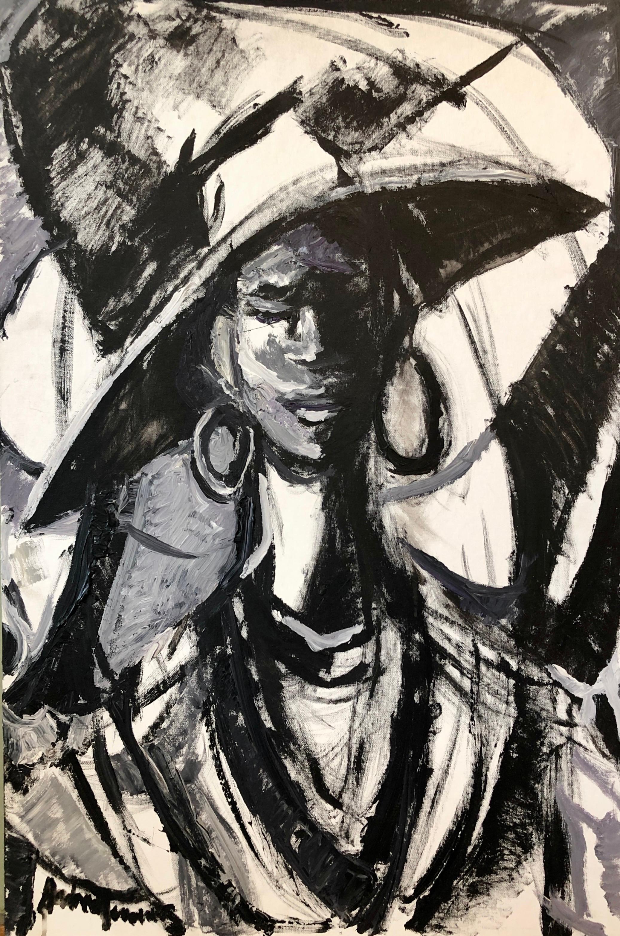 African American Realist Painting Sunday Hat Folk Art Outsider Art Andrew Turner 1