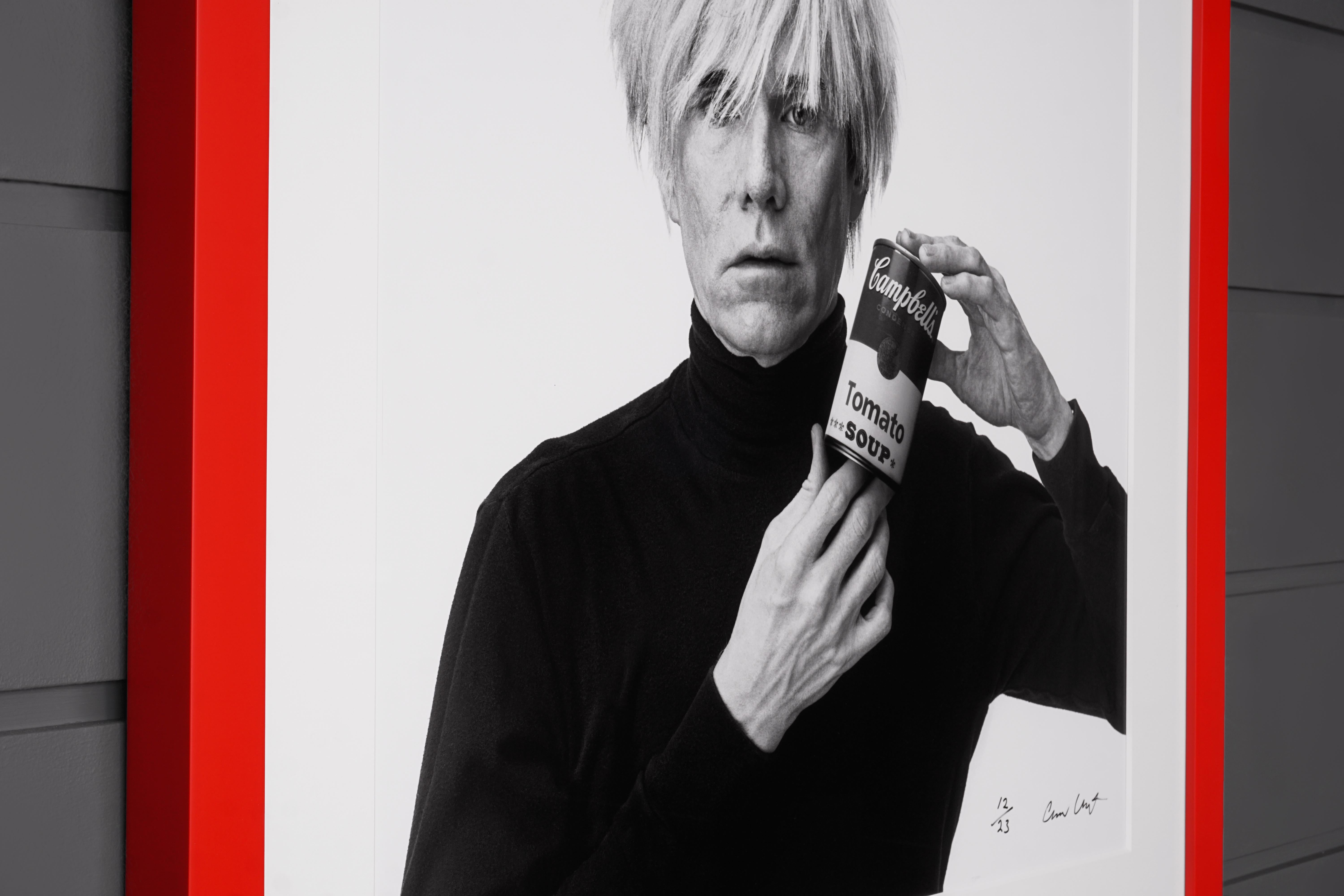 Andrew Unangst, Archival 'Andy Warhol with Red Campbell's Soup', 2020 For Sale 2