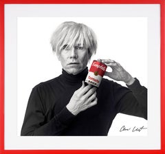 Andrew Unangst, Archival 'Andy Warhol with Red Campbell's Soup', 2020