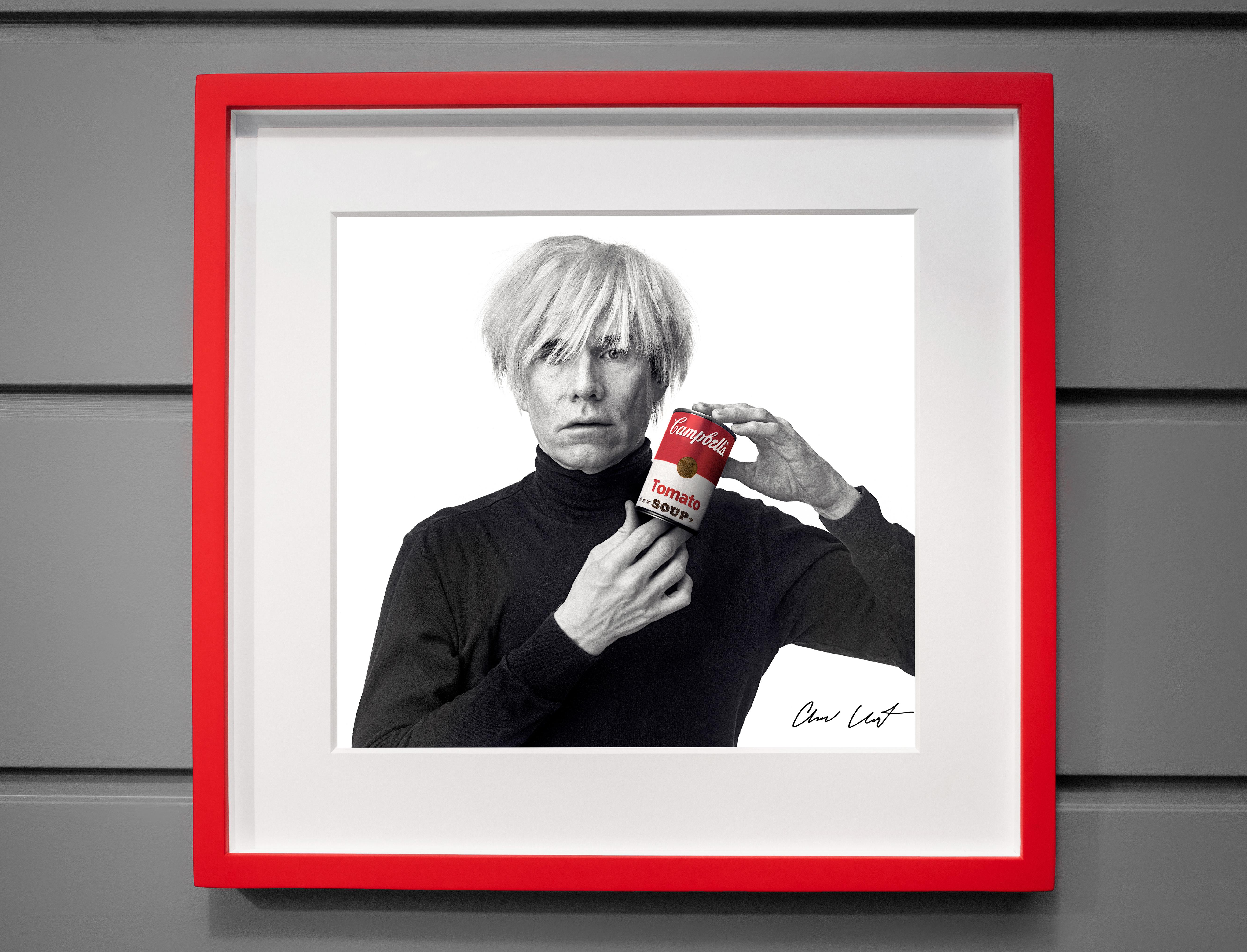 Andrew Unangst, Archival Small 'Andy Warhol with Red Campbell's Soup', 1985/2022 For Sale 1