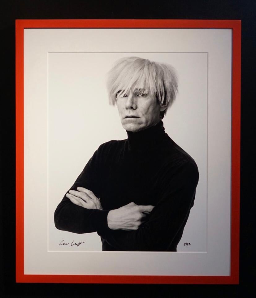 “Andy Warhol” (1985), print on archival paper, the measurements are approximately: 32.5 x 27.5 x 2.25  in. 


About the Artwork: 
Andrew Unangst's "Andy Warhol" is printed on archival paper. Edition of only 23 pieces. The piece is in a custom poppy