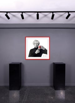 Archival Photographic Print 'Andy Warhol with Red Campbell's Soup', 1985/2020
