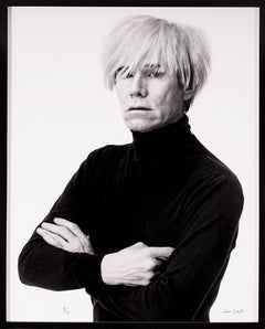 Archival Portrait of Andy Warhol, Black and White, 1985/2017