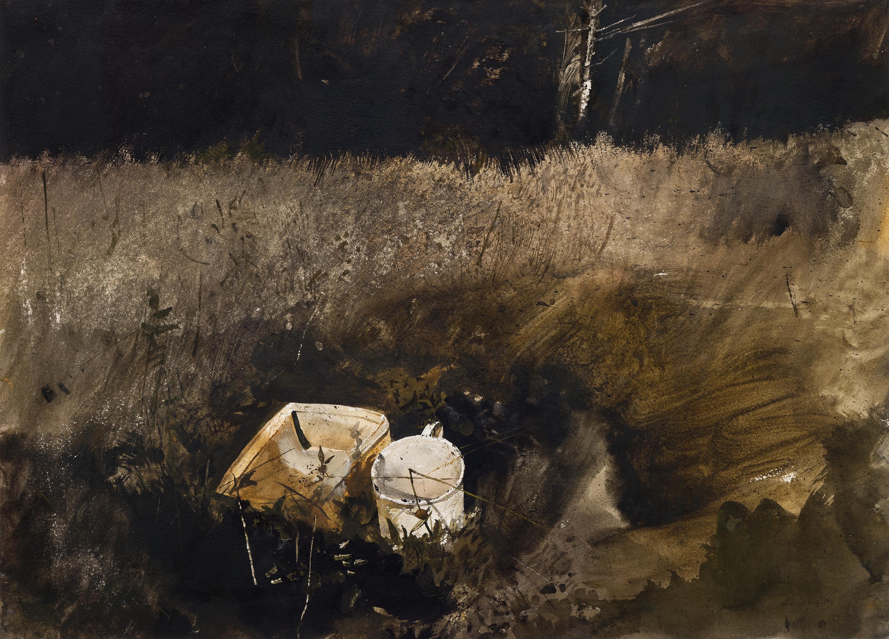 Landscape Painting de Andrew Wyeth - Cuarto y medio