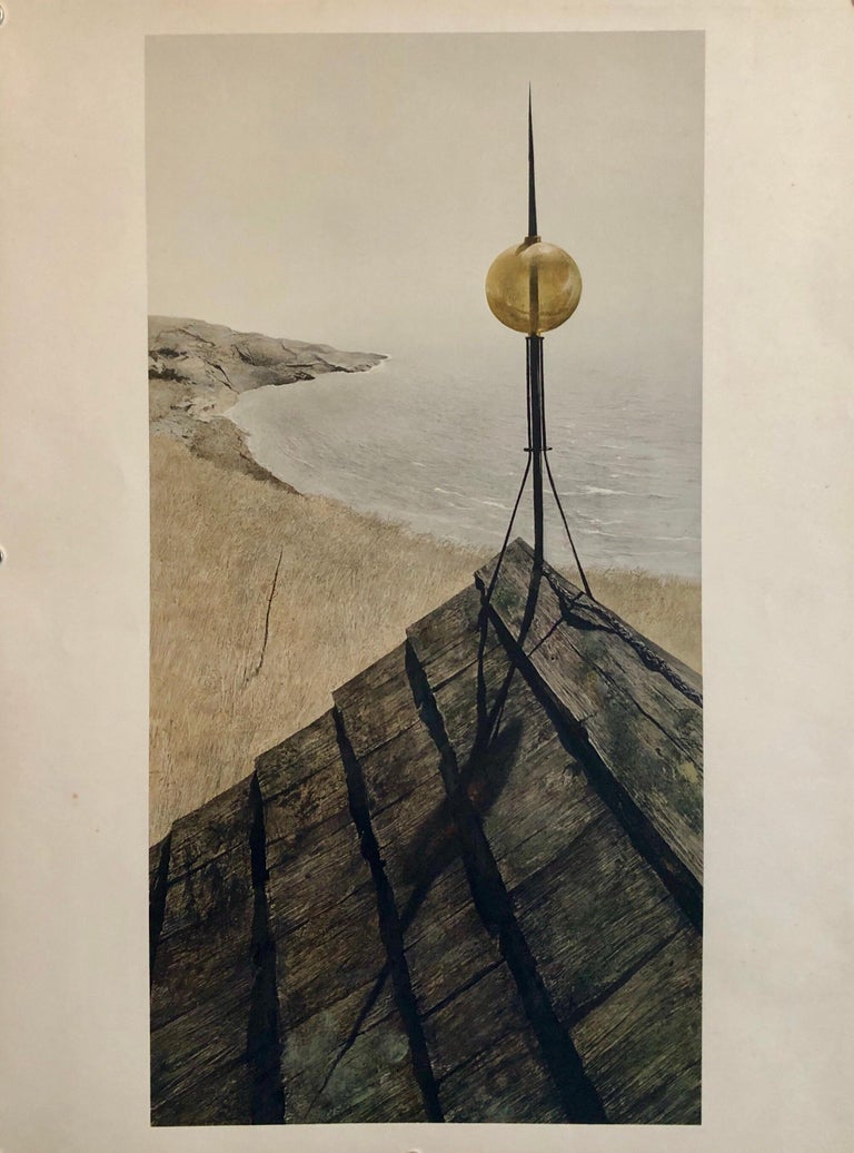 Rare Andrew Wyeth 1956 Collotype Print From Signed Edition Americana Artwork