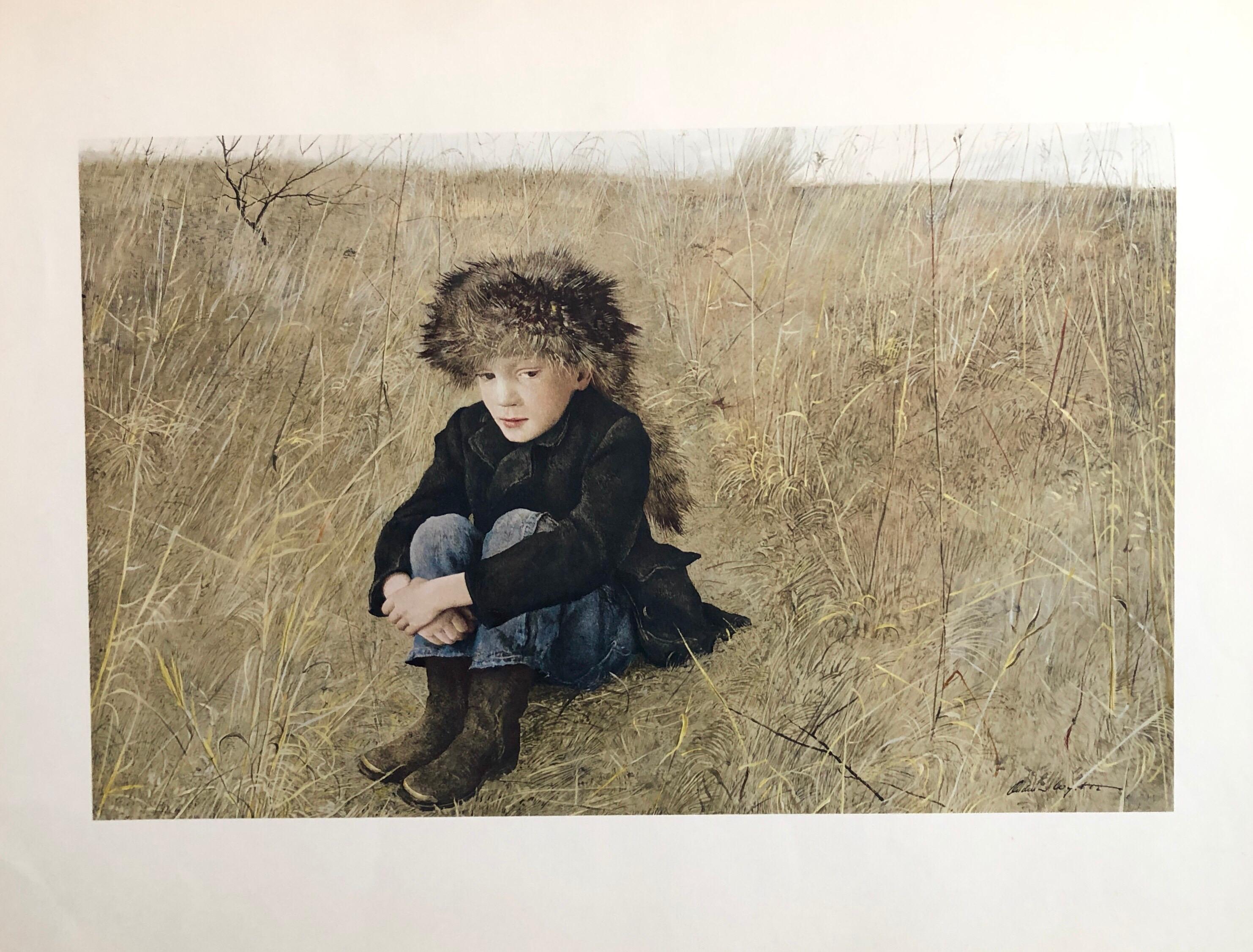 Andrew Wyeth - Rare Andrew Wyeth 1956 Collotype Print from Signed Edition  Americana Artwork For Sale at 1stDibs