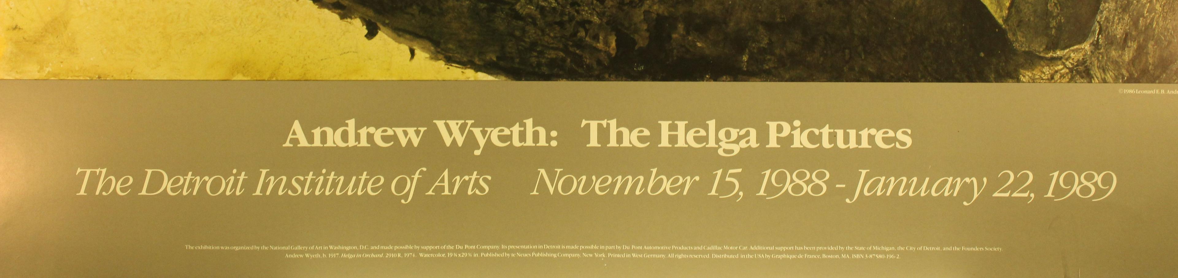 The Helga Pictures-Detroit Institute of Arts, November 15, 1988-January 22 - Print by Andrew Wyeth