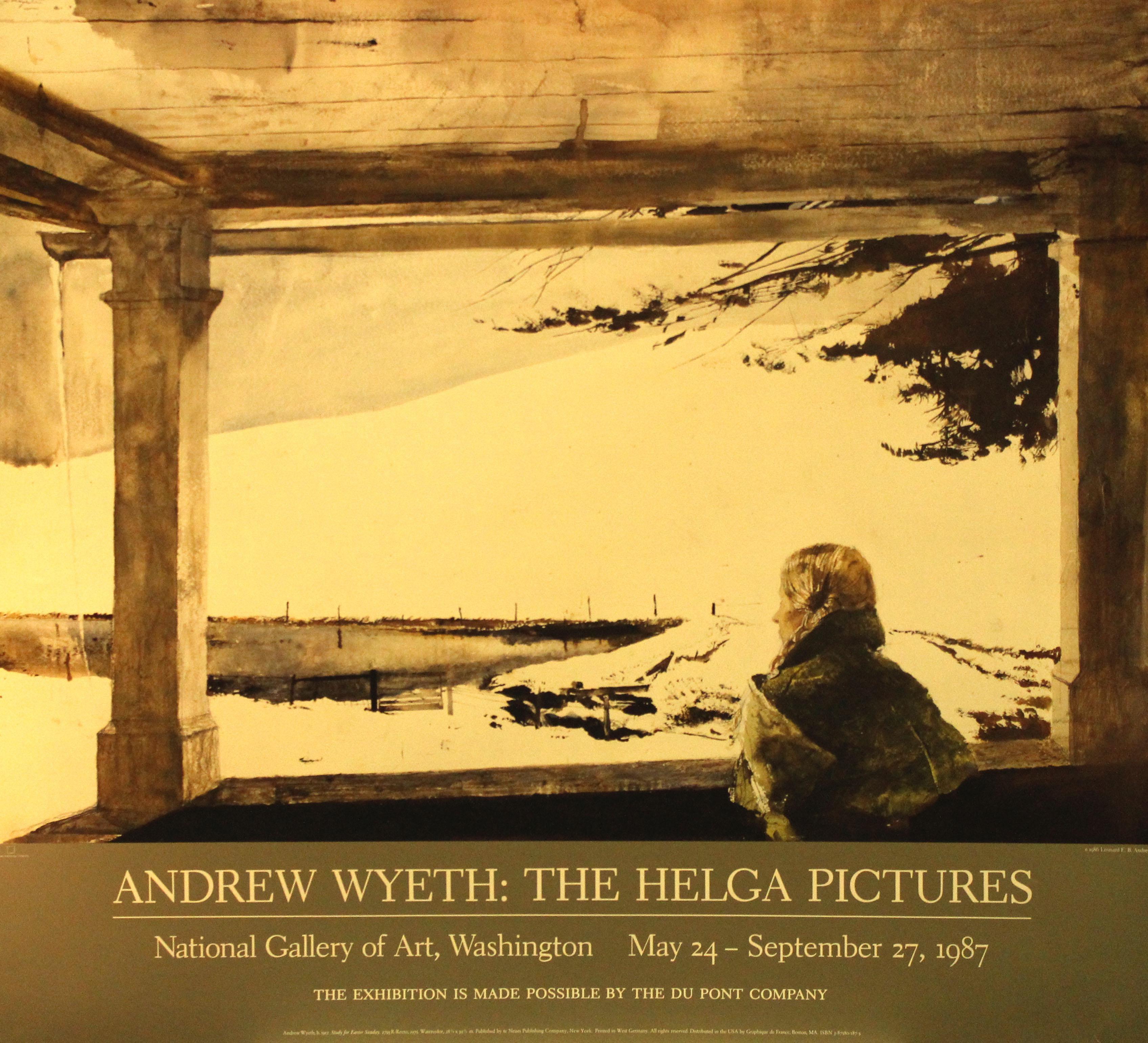 Andrew Wyeth Portrait Print - The Helga Pictures-National Gallery of Art, Washington, DC, May 24-September 27