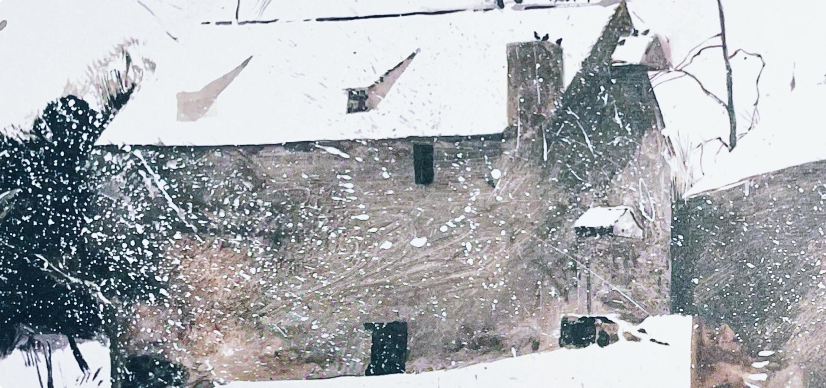 Wyeth, Brinton's Mill, The Four Seasons (d'après) - Réalisme américain Print par Andrew Wyeth
