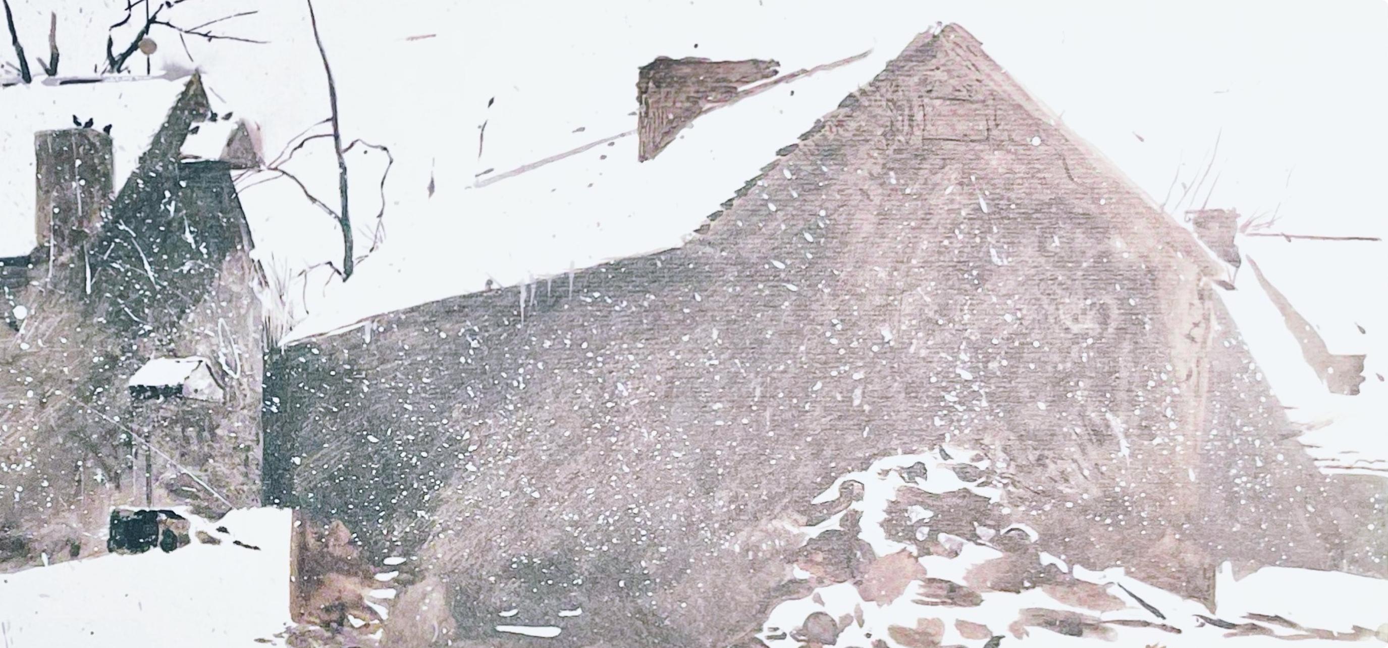 Wyeth, Brinton's Mill, The Four Seasons (d'après) - Gris Figurative Print par Andrew Wyeth