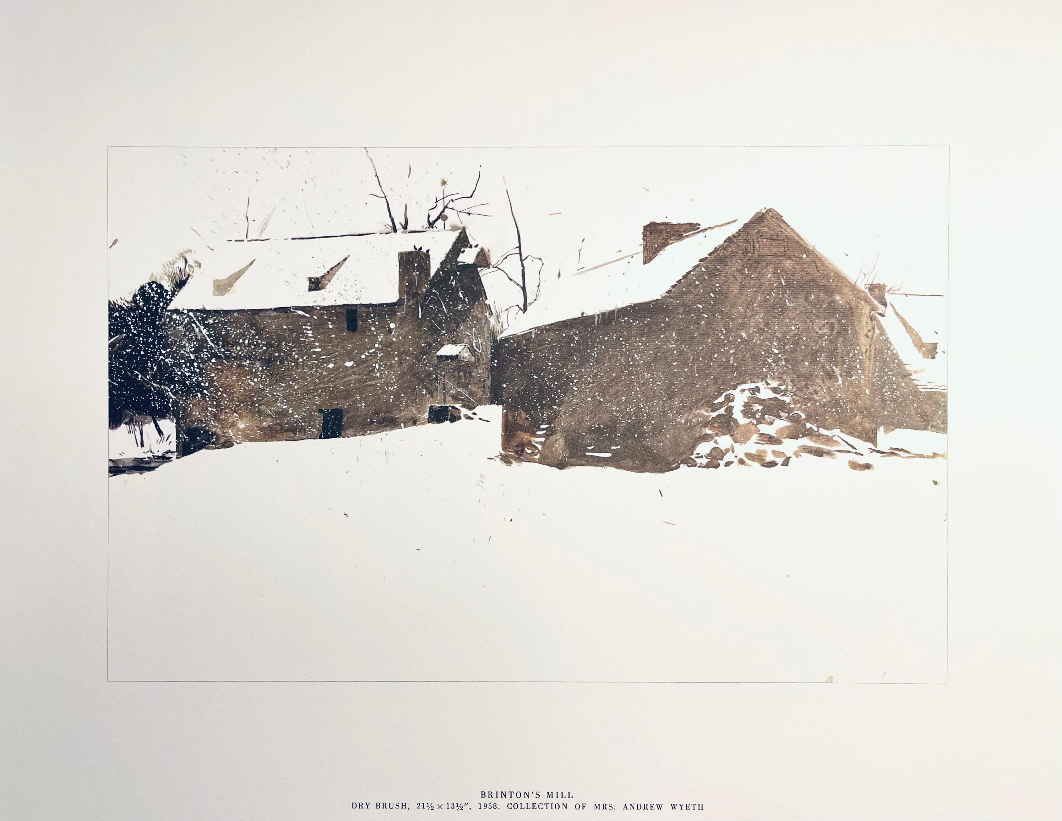 Lithograph on vélin paper. Unsigned and unnumbered, as issued. Good condition. Published and printed by Art in America, New York in an edition of CDVII/D. From the folio, The Four Seasons, Paintings and Drawings by Andrew Wyeth, 1962. Excerpted from