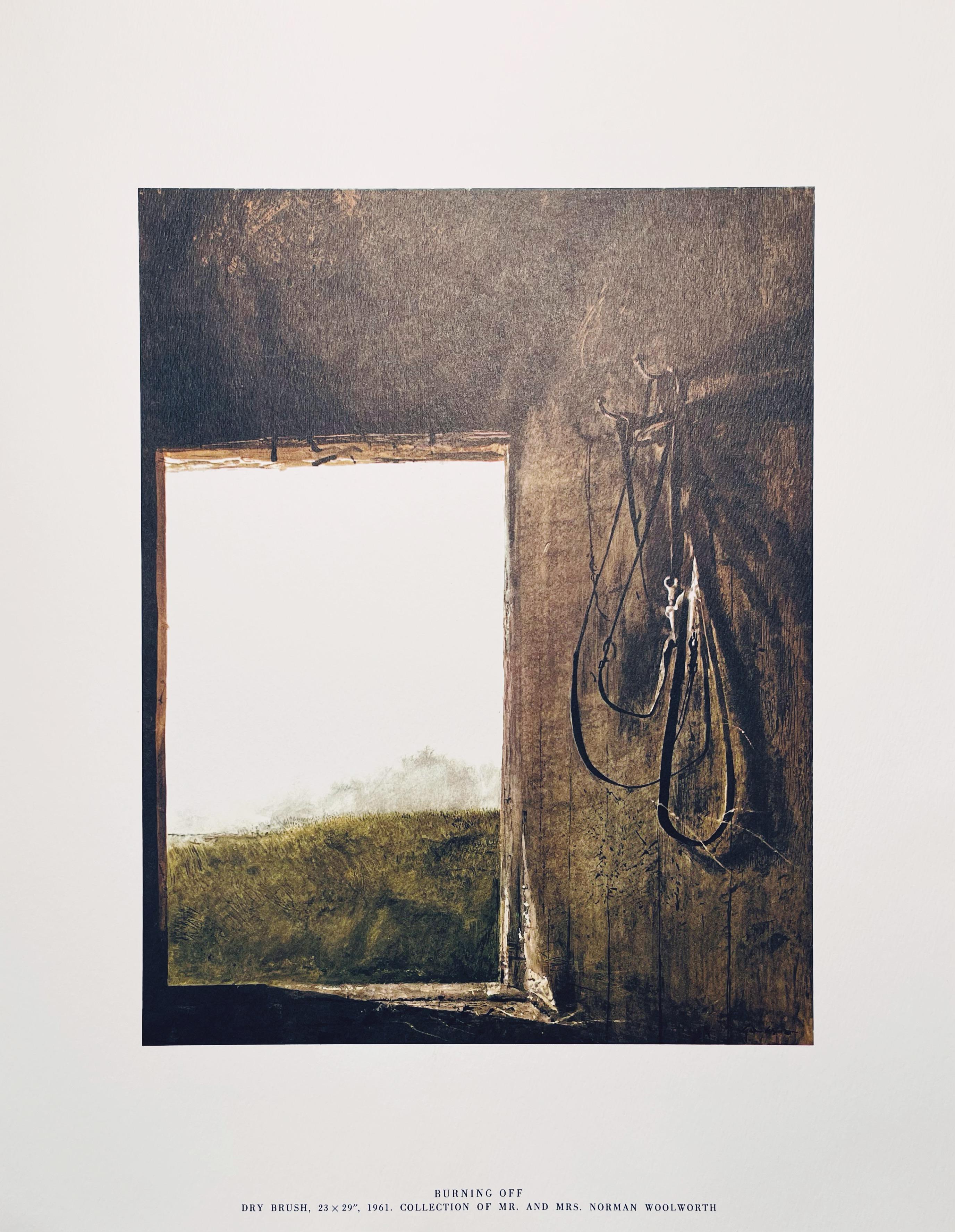 Lithograph in colors on vélin paper. Paper Size: 17 x 13 inches. Inscription: Signed in the plate and unnumbered, as issued. Notes: From the folio, The Four Seasons, Paintings and Drawings by Andrew Wyeth, 1962. Published and printed by Art in