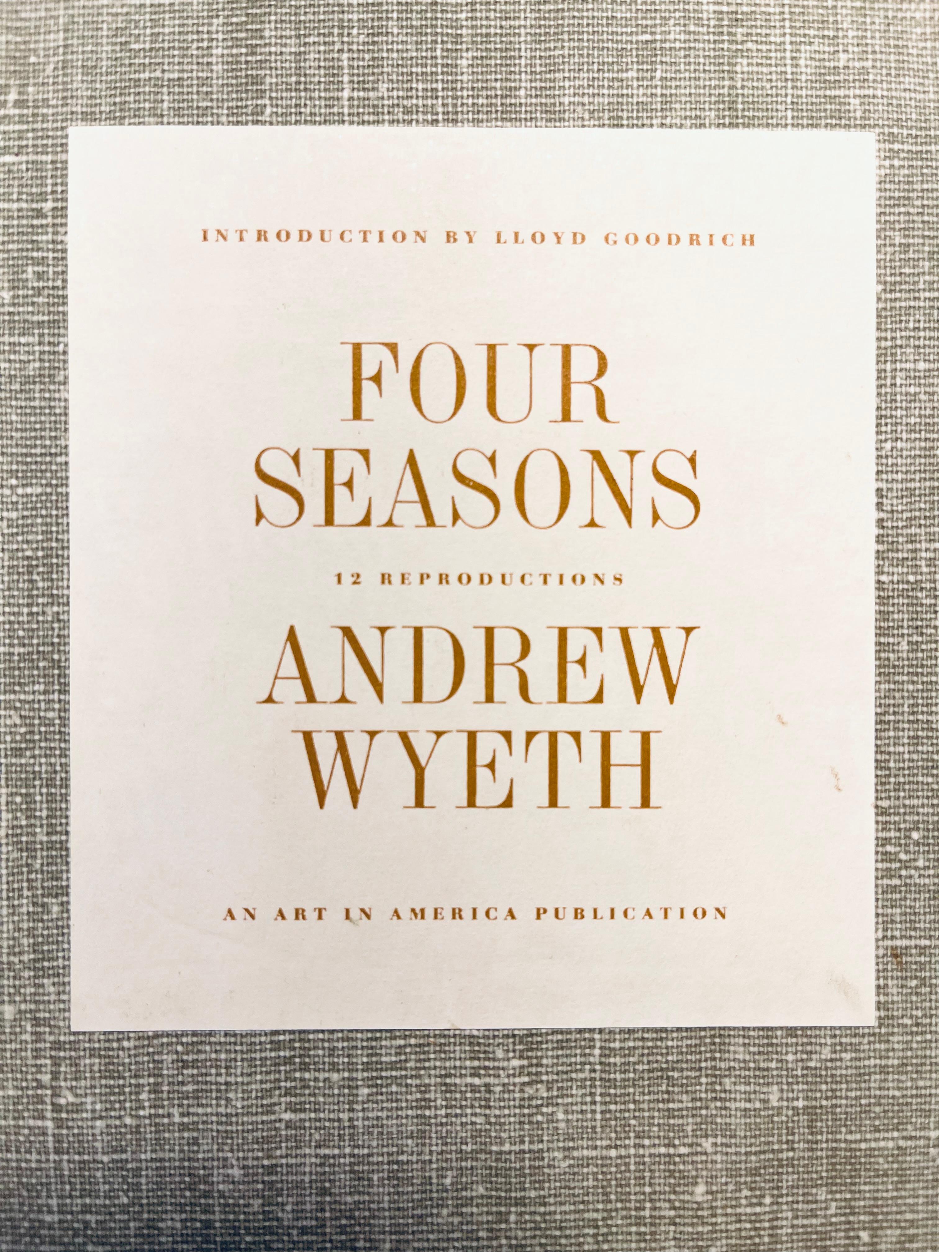 Wyeth, Spring Sun, The Four Seasons (after) - American Realist Print by Andrew Wyeth