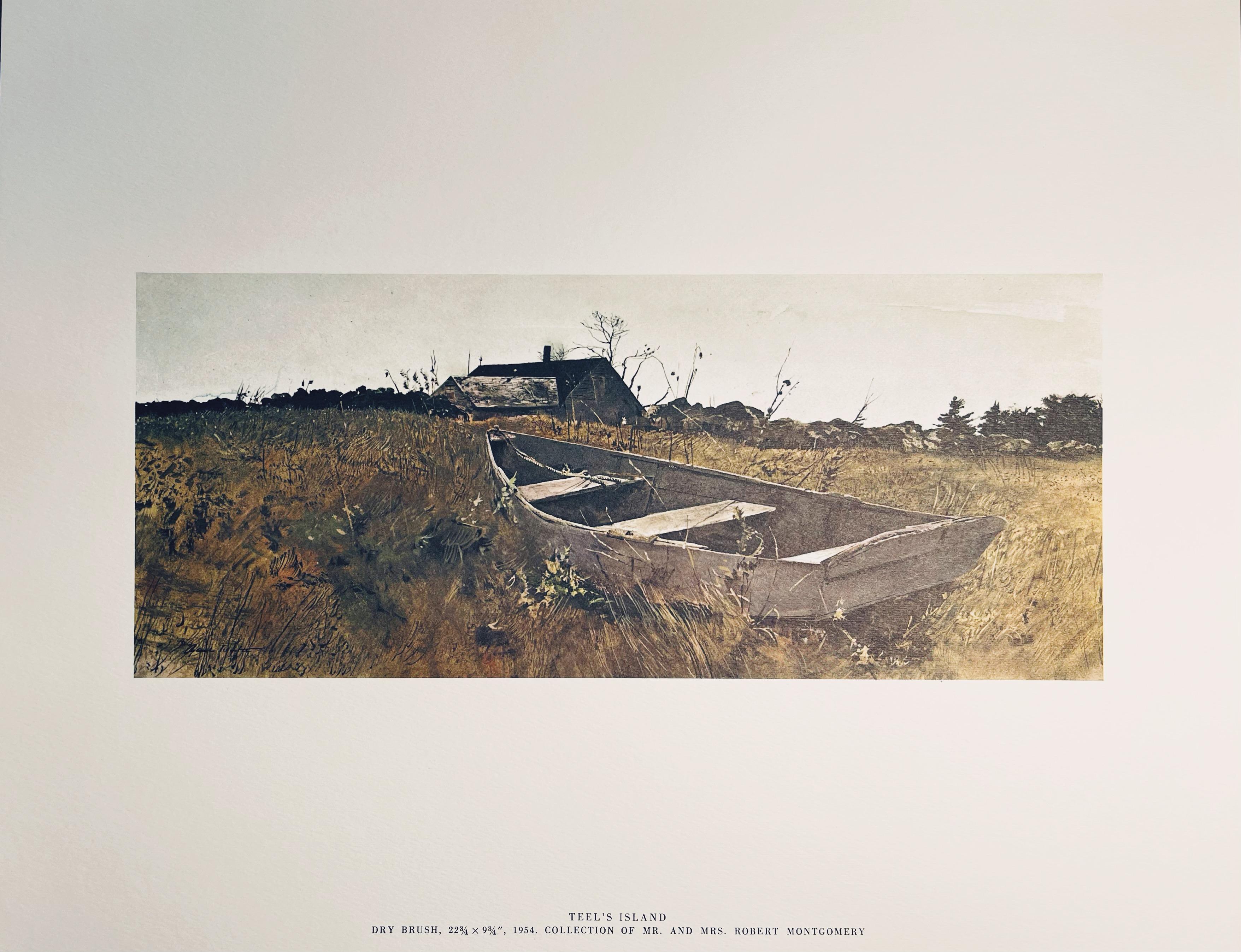 Lithograph in colors on vélin paper. Paper Size: 13 x 17 inches. Inscription: Signed in the plate and unnumbered, as issued. Notes: From the folio, The Four Seasons, Paintings and Drawings by Andrew Wyeth, 1962. Published and printed by Art in