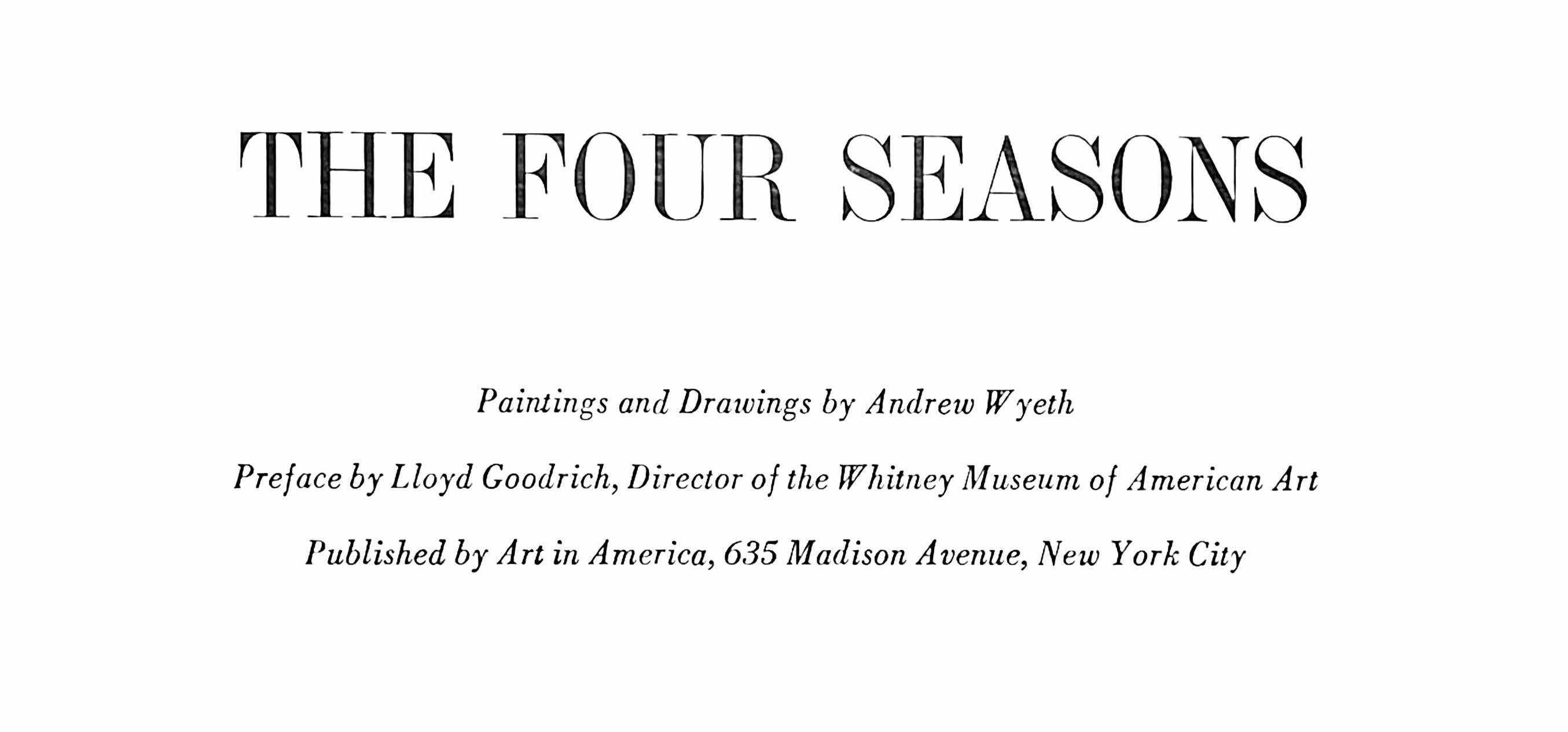 Wyeth (tariff free*), Teel’s Island, The Four Seasons (after) For Sale 1