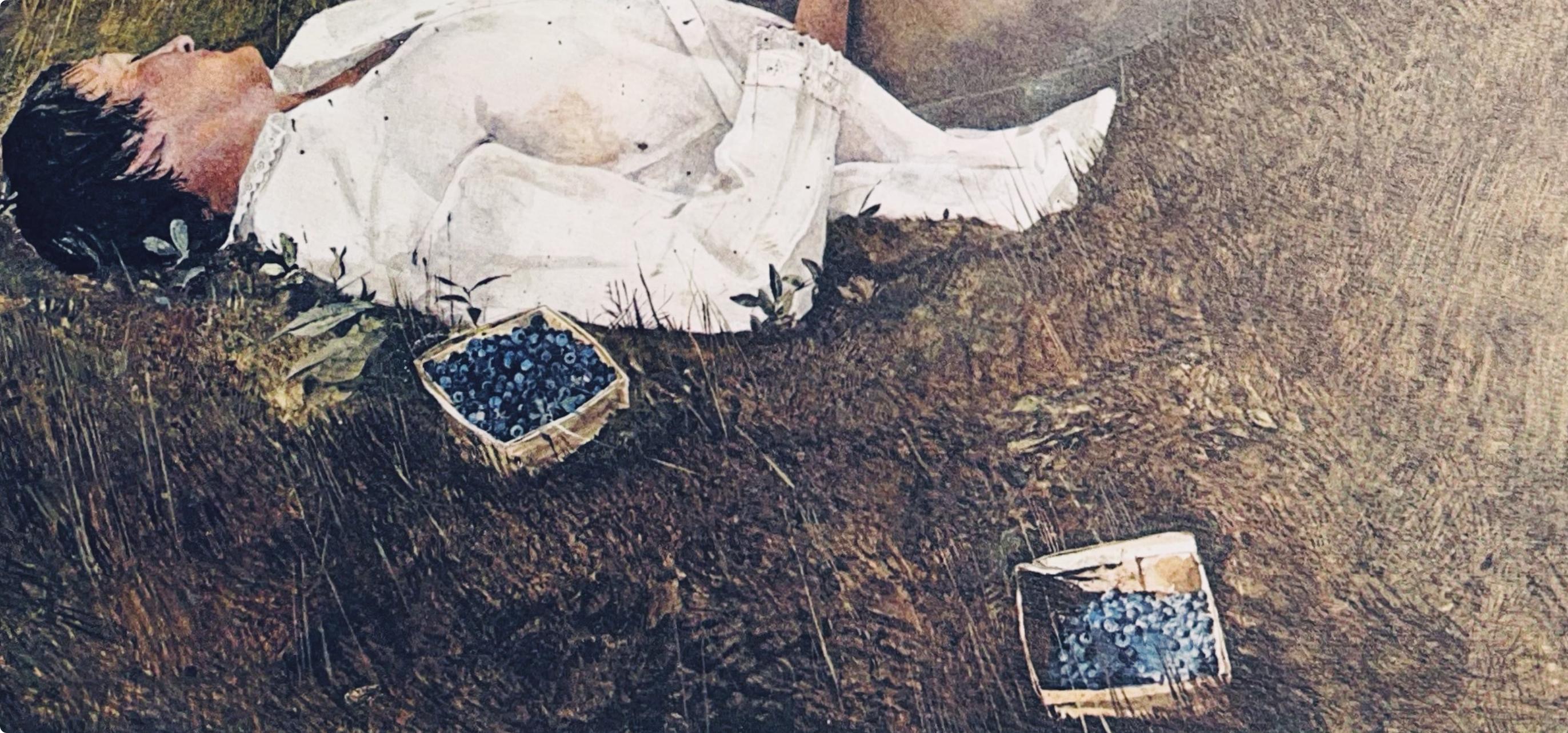 Wyeth (tariff free*), The Berry Picker, The Four Seasons (after) - American Realist Print by Andrew Wyeth