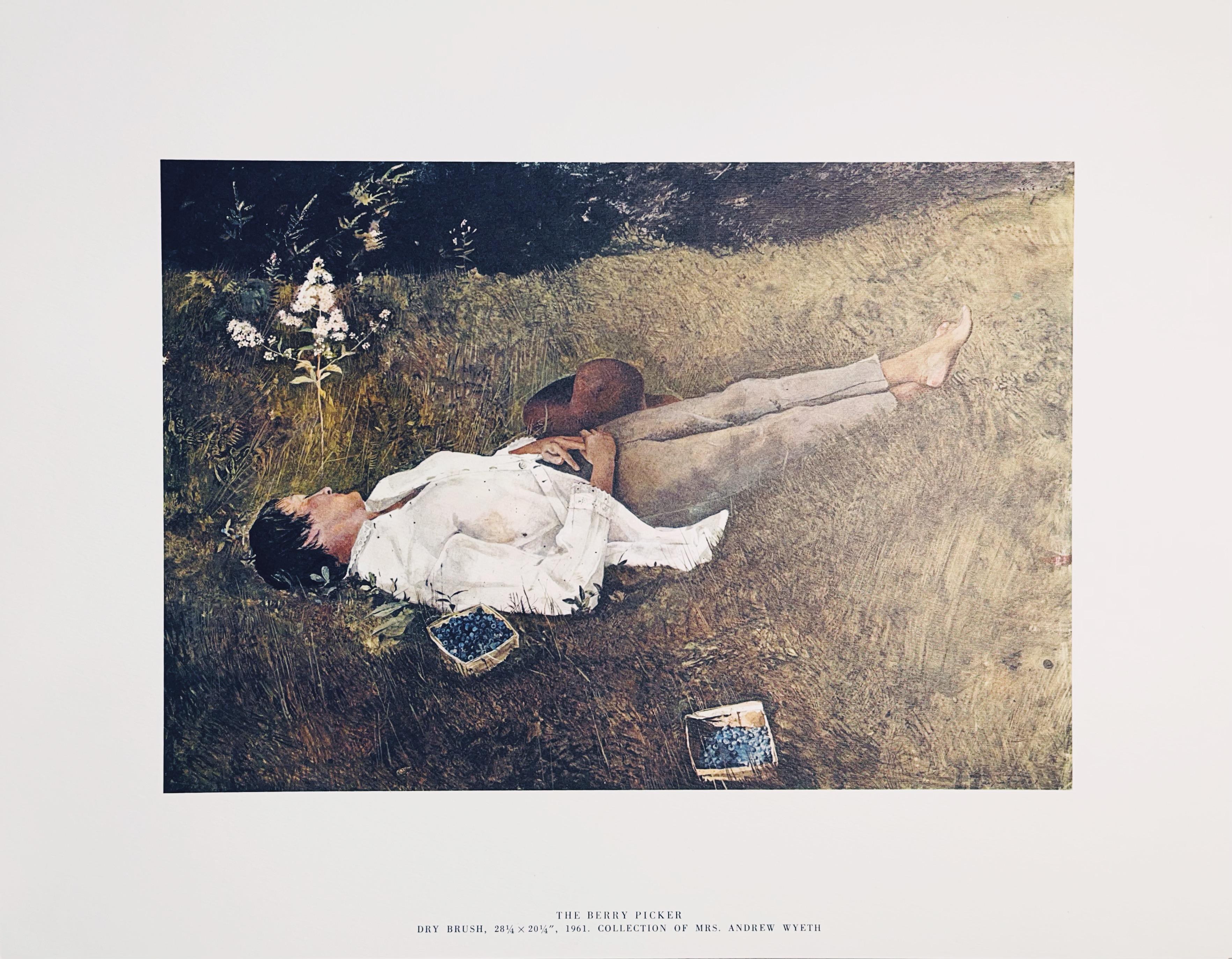 Lithograph in colors on vélin paper. Paper Size: 13 x 17 inches. Inscription: Signed in the plate and unnumbered, as issued. Notes: From the folio, The Four Seasons, Paintings and Drawings by Andrew Wyeth, 1962. Published and printed by Art in