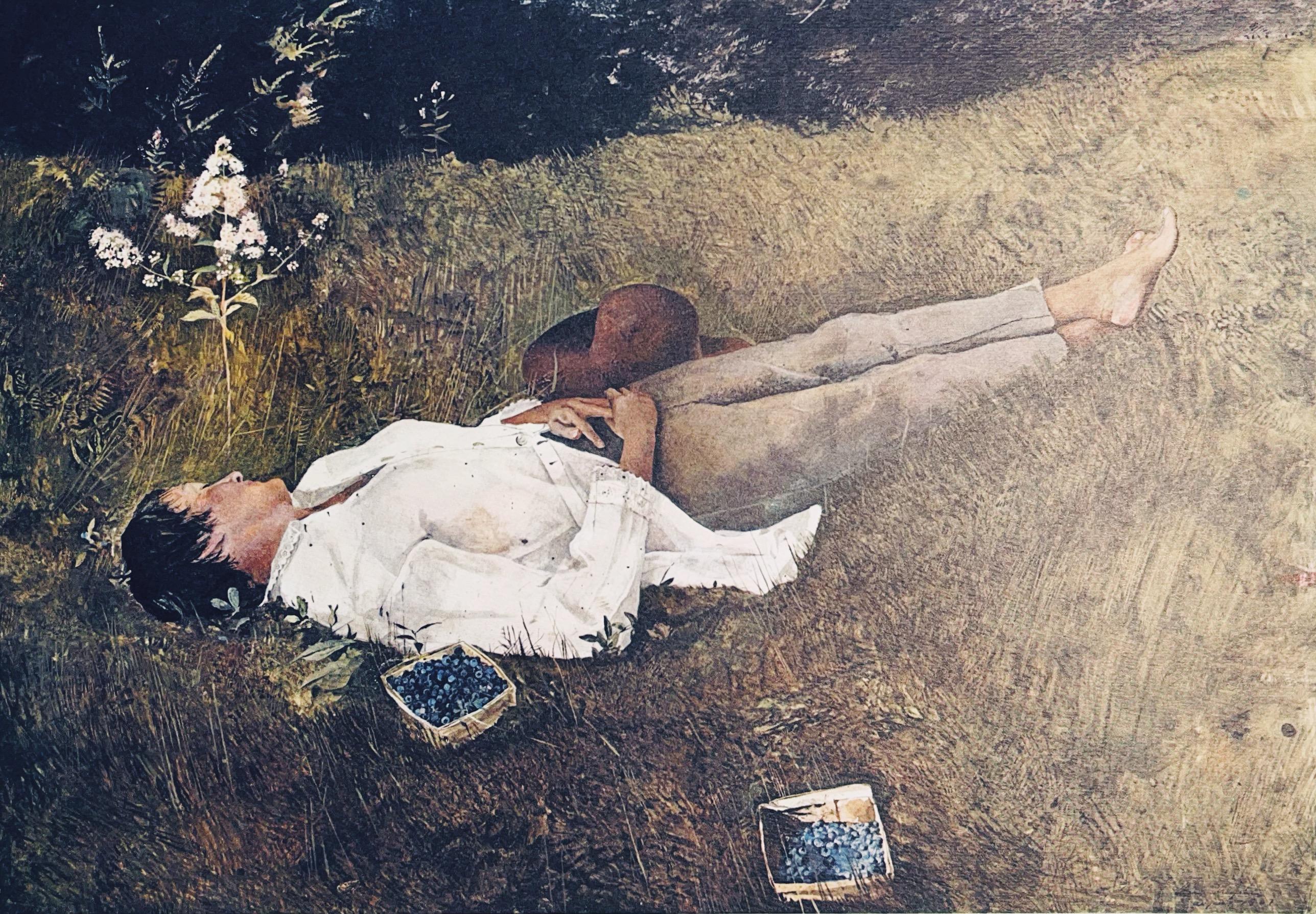 Andrew Wyeth Figurative Print - Wyeth (tariff free*), The Berry Picker, The Four Seasons (after)