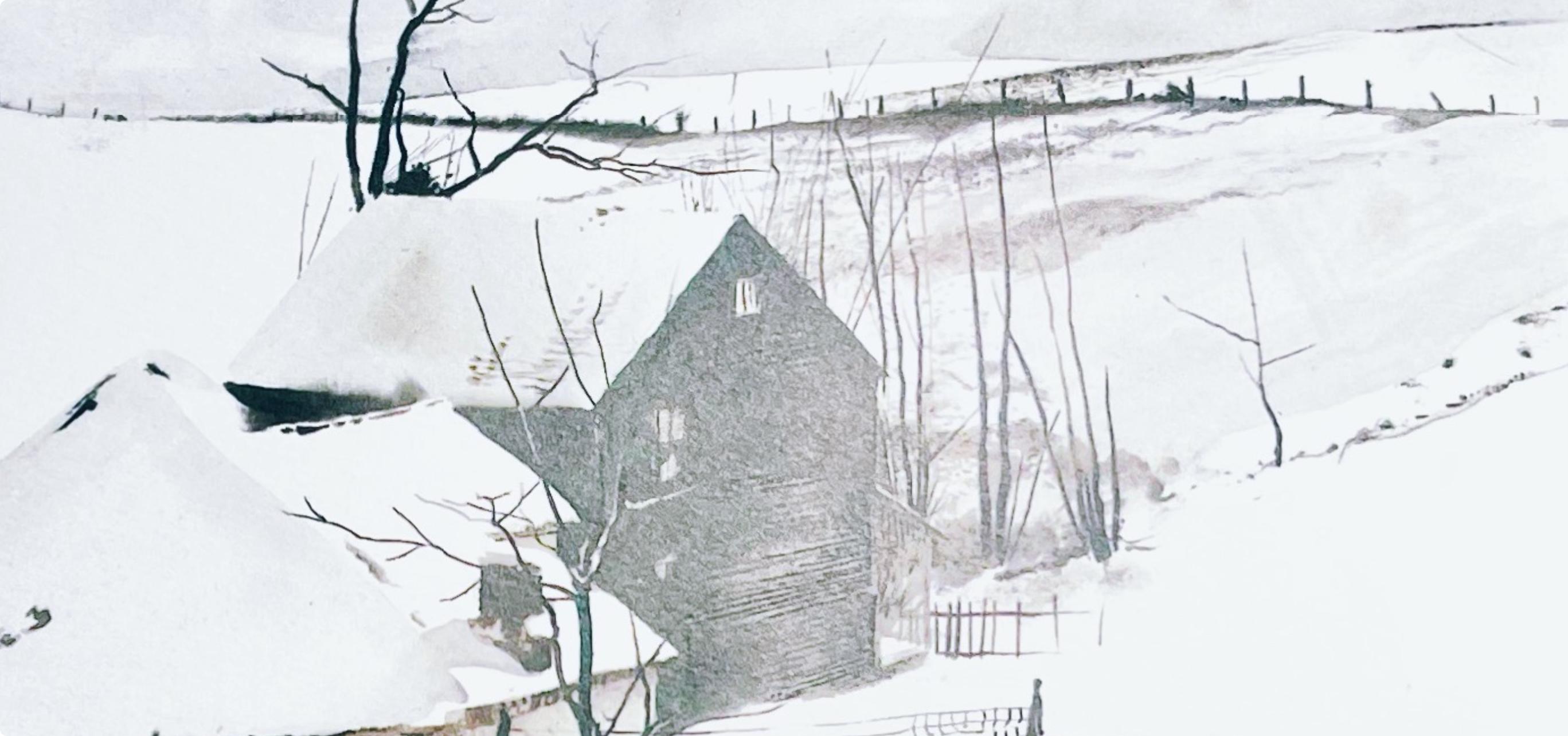 Wyeth, The Corner, The Four Seasons (nach) (Amerikanischer Realismus), Print, von Andrew Wyeth
